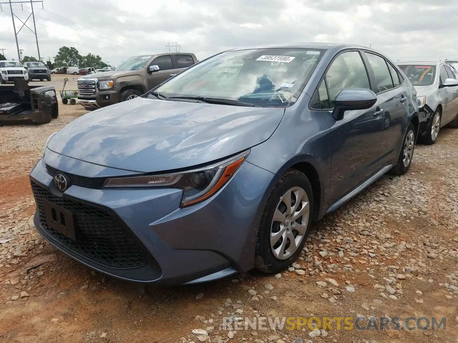 2 Photograph of a damaged car JTDEPRAE8LJ034427 TOYOTA COROLLA 2020