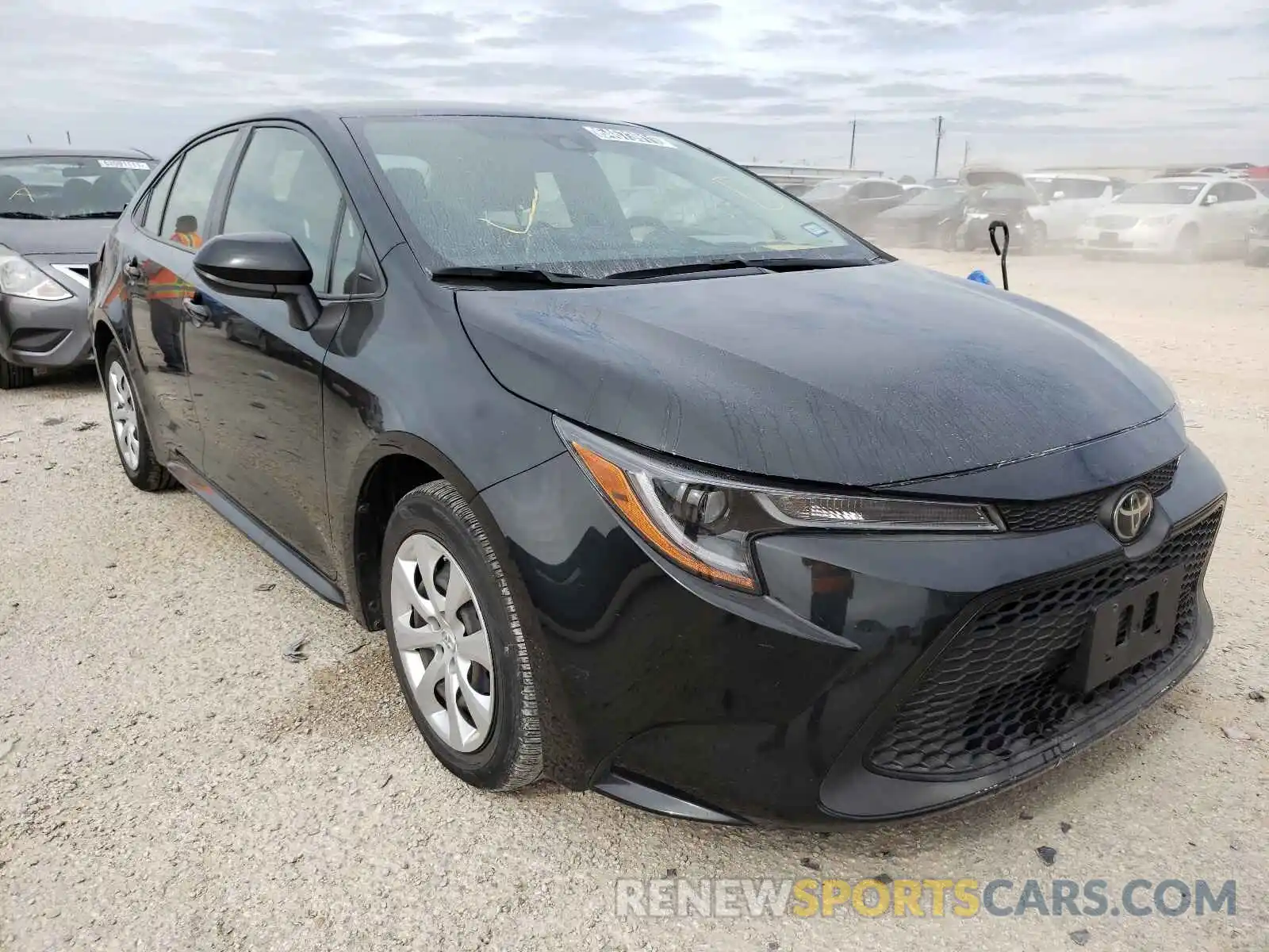 1 Photograph of a damaged car JTDEPRAE8LJ034640 TOYOTA COROLLA 2020