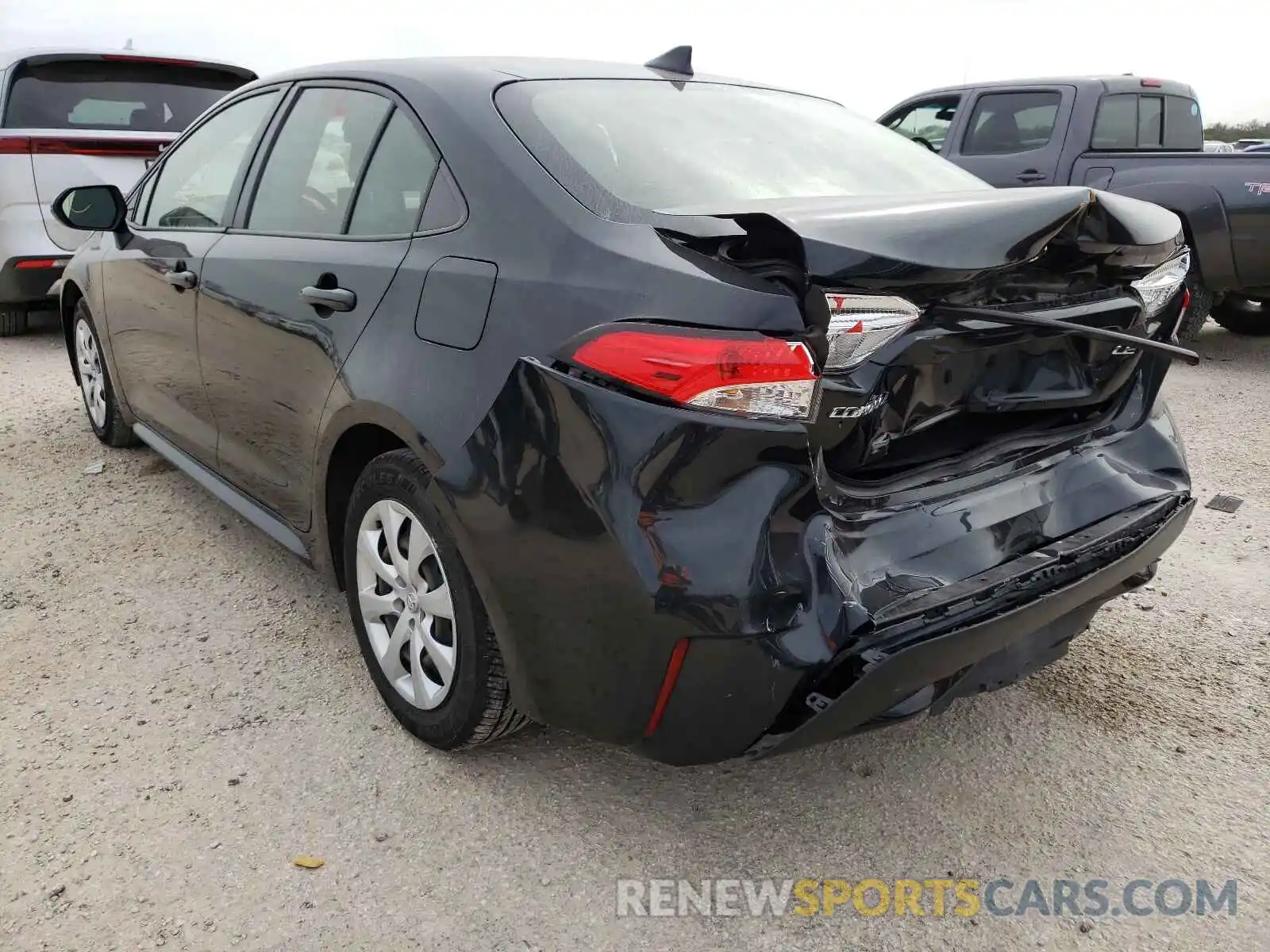 3 Photograph of a damaged car JTDEPRAE8LJ034640 TOYOTA COROLLA 2020