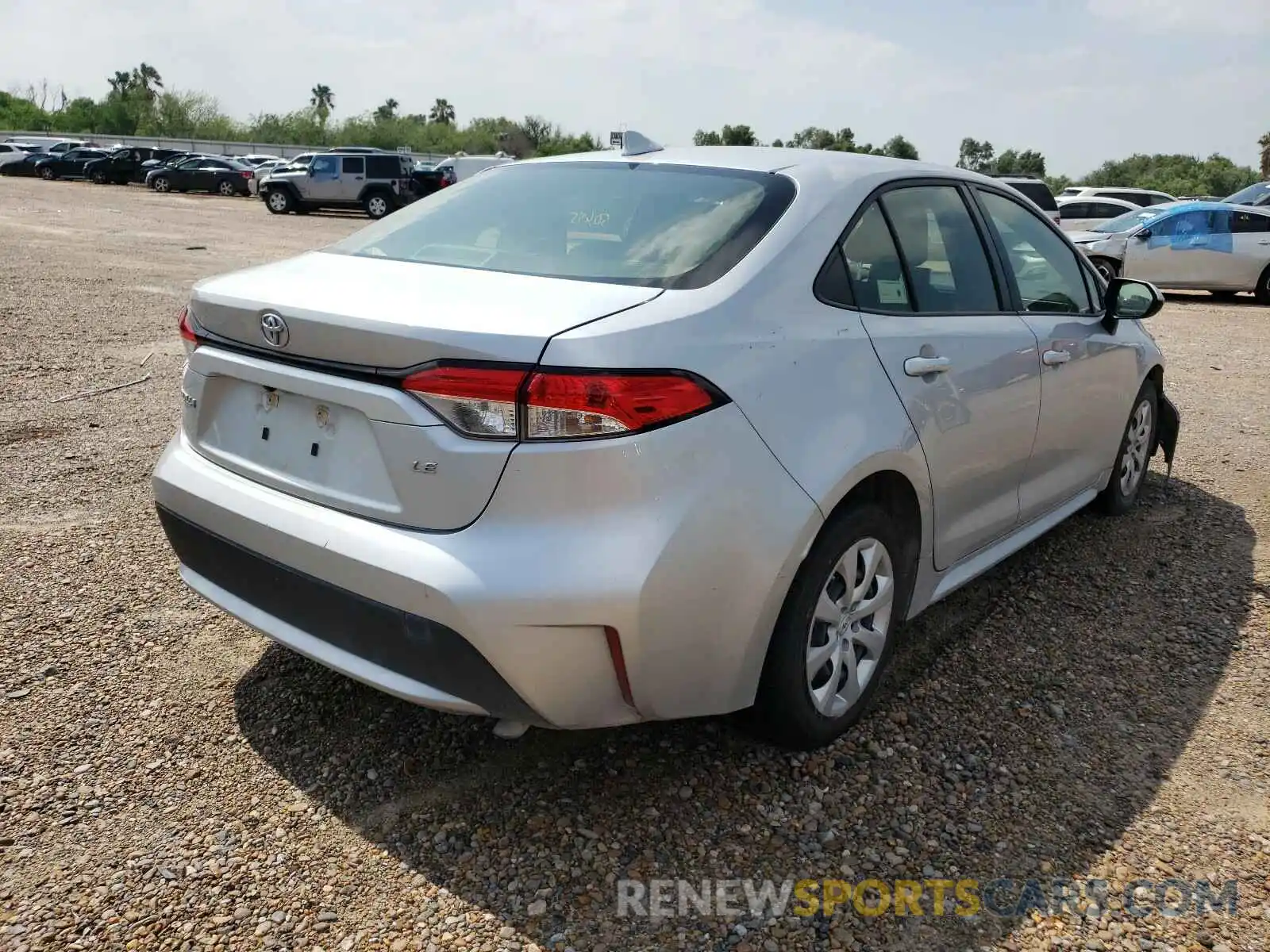 4 Photograph of a damaged car JTDEPRAE8LJ035352 TOYOTA COROLLA 2020