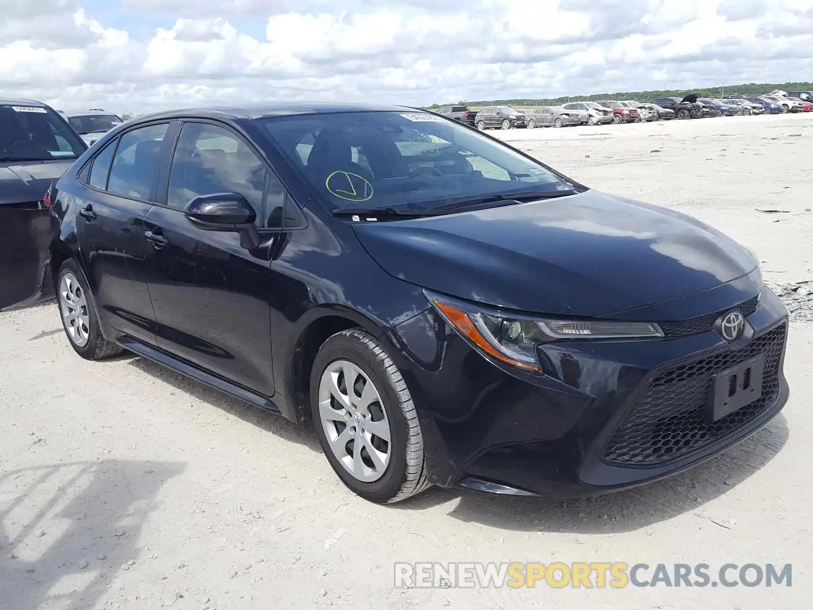 1 Photograph of a damaged car JTDEPRAE8LJ035447 TOYOTA COROLLA 2020