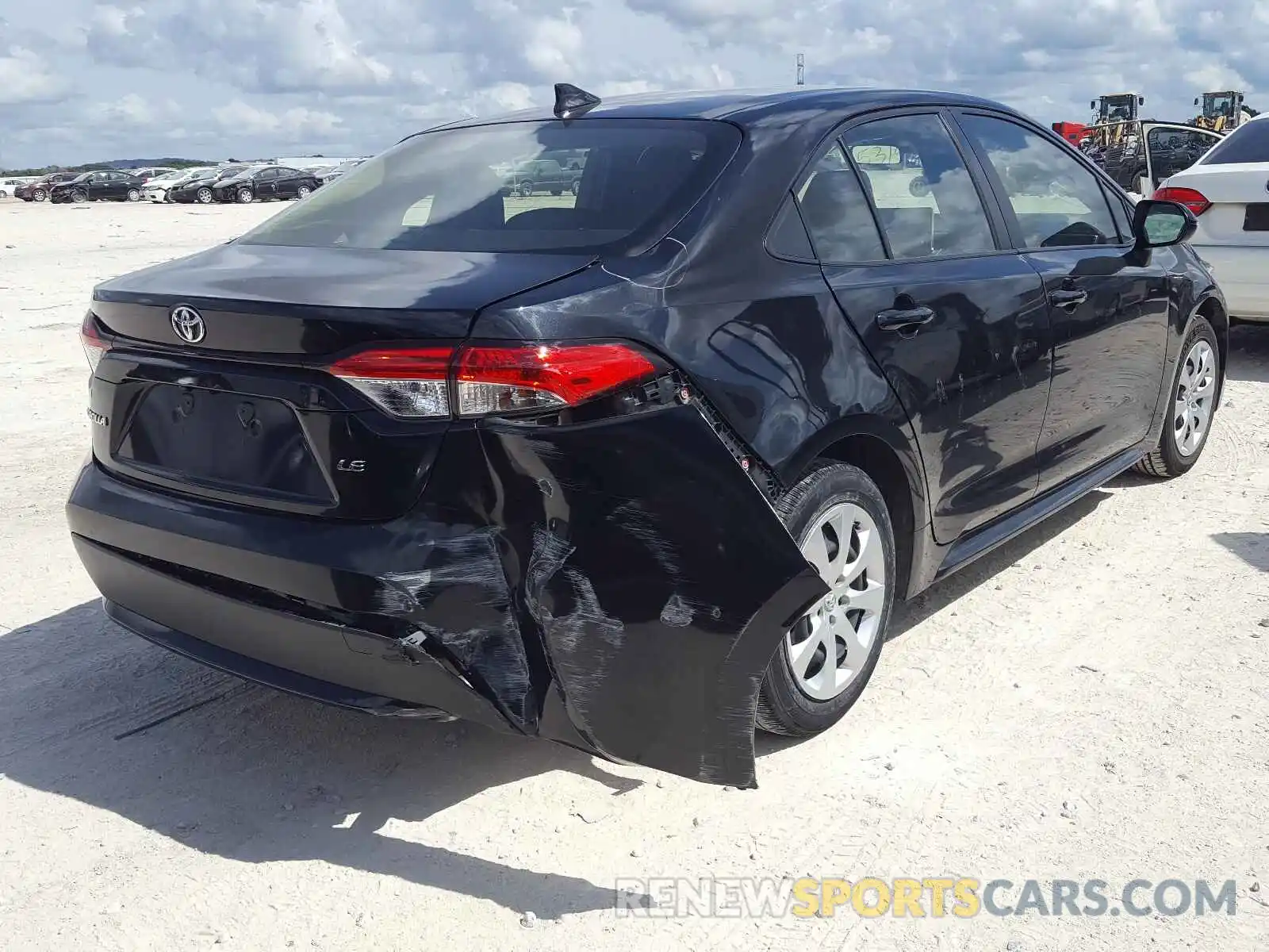 4 Photograph of a damaged car JTDEPRAE8LJ035447 TOYOTA COROLLA 2020