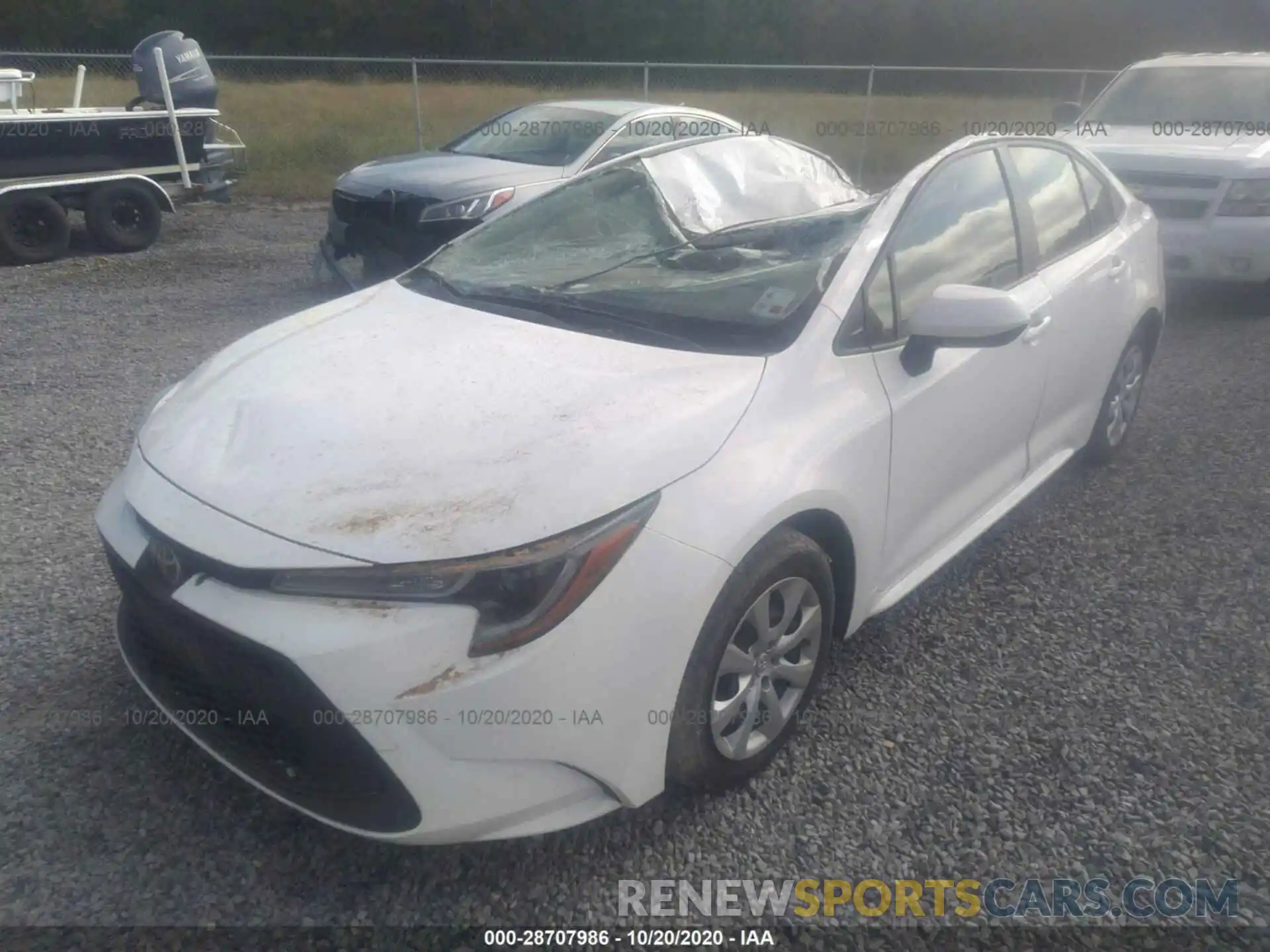 2 Photograph of a damaged car JTDEPRAE8LJ035920 TOYOTA COROLLA 2020