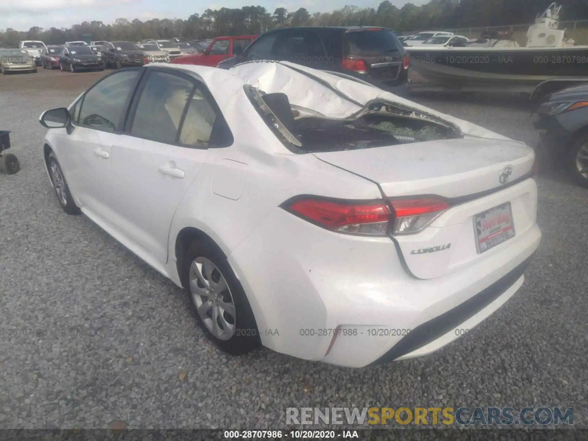 3 Photograph of a damaged car JTDEPRAE8LJ035920 TOYOTA COROLLA 2020