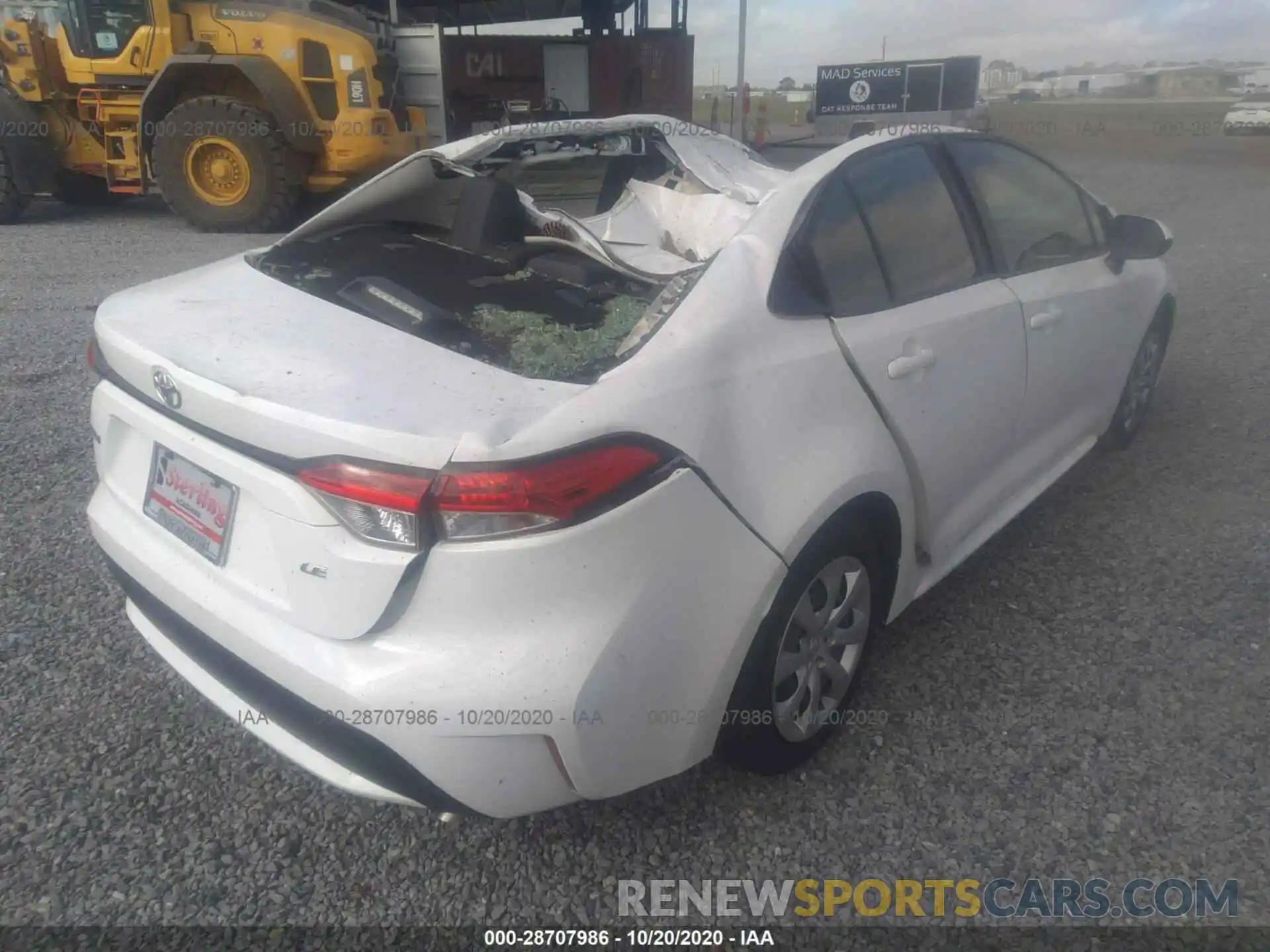 4 Photograph of a damaged car JTDEPRAE8LJ035920 TOYOTA COROLLA 2020