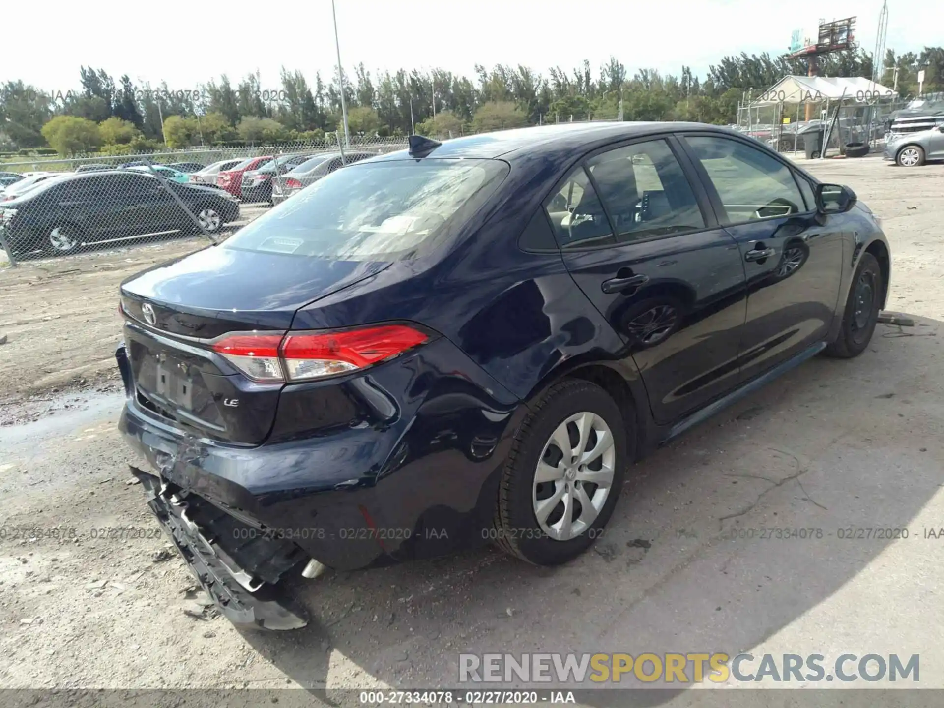 4 Photograph of a damaged car JTDEPRAE8LJ036324 TOYOTA COROLLA 2020