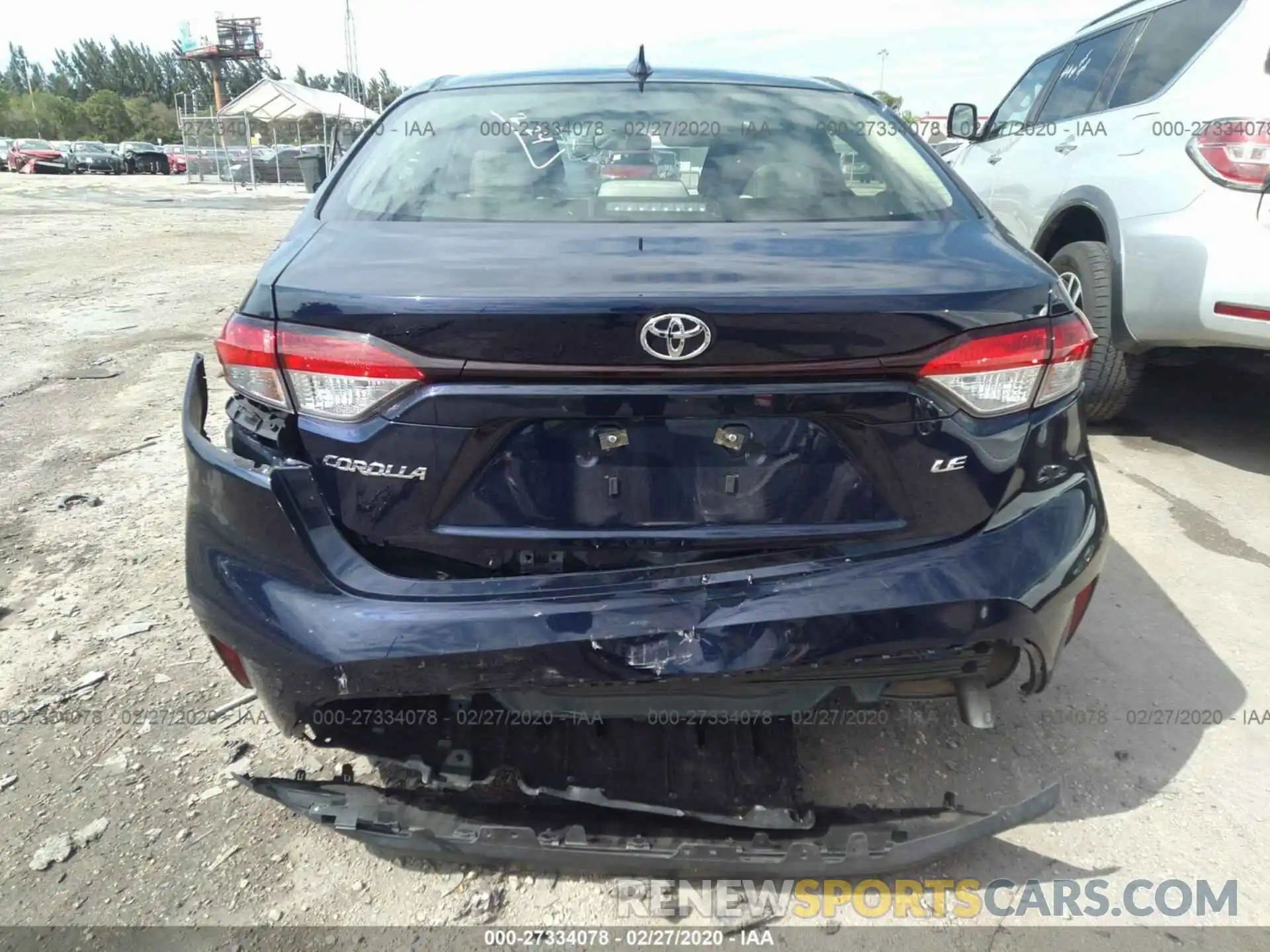 6 Photograph of a damaged car JTDEPRAE8LJ036324 TOYOTA COROLLA 2020