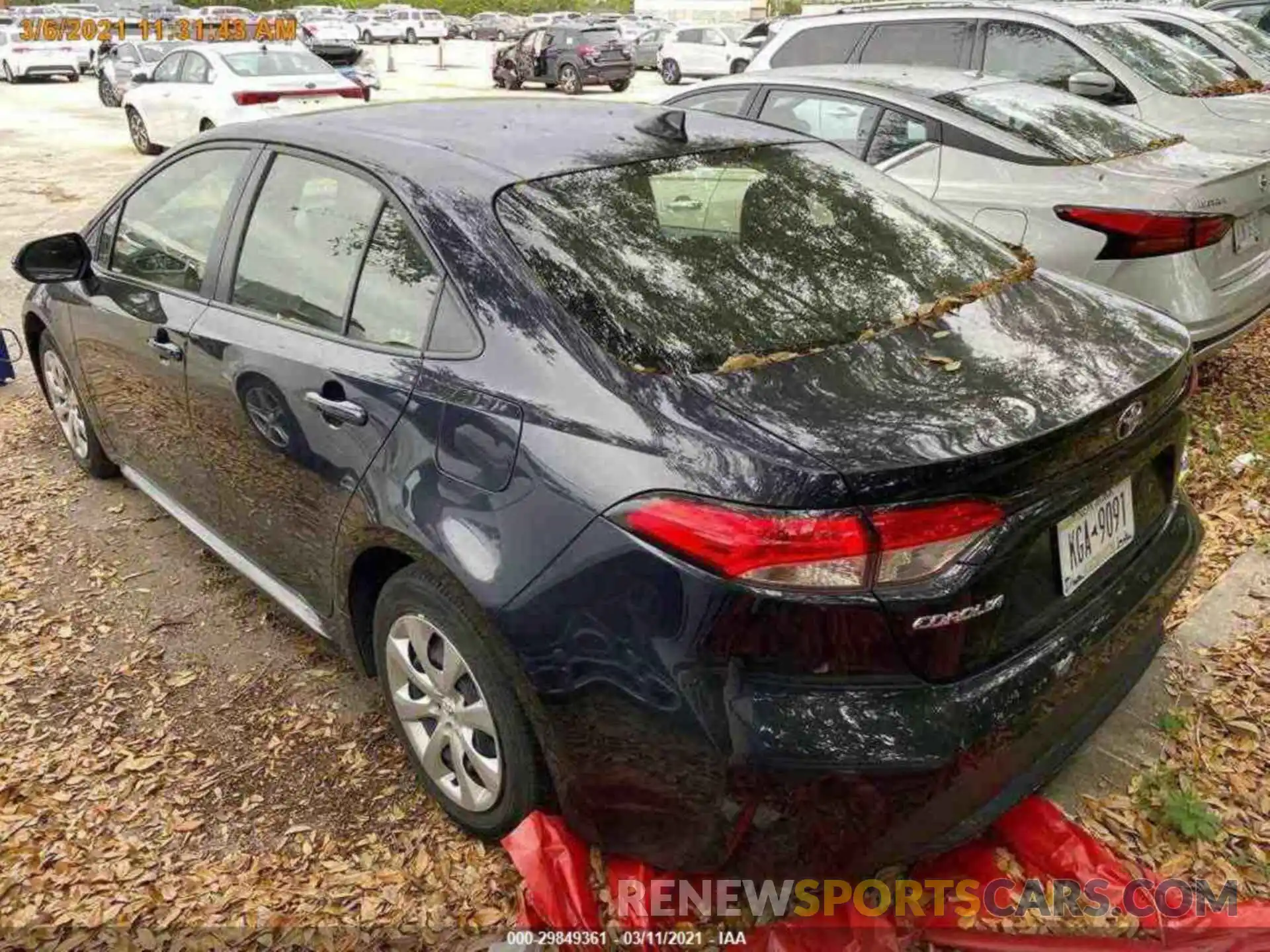 13 Photograph of a damaged car JTDEPRAE8LJ036419 TOYOTA COROLLA 2020