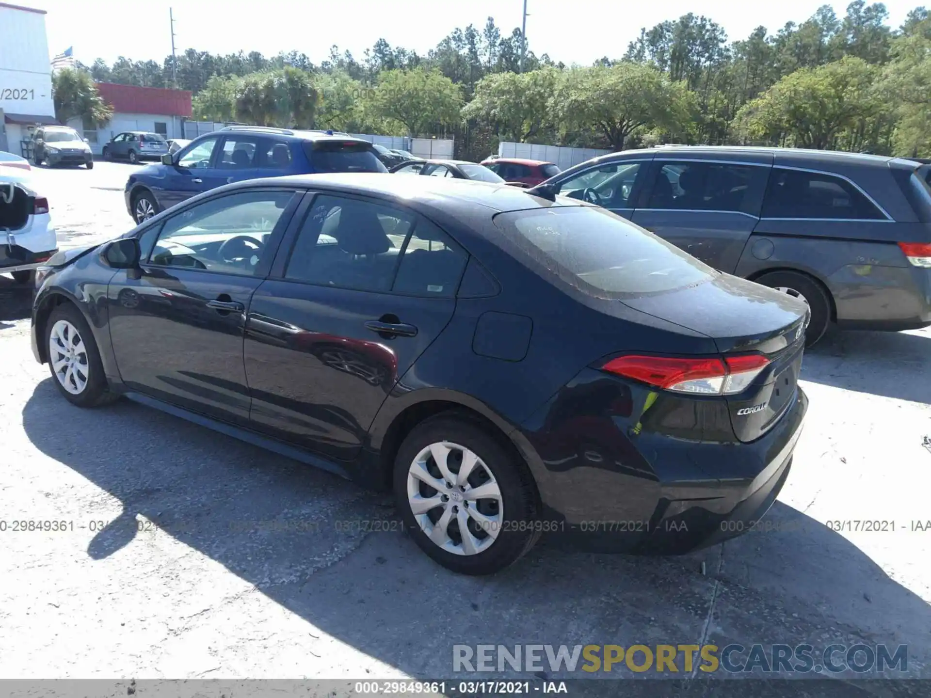 3 Photograph of a damaged car JTDEPRAE8LJ036419 TOYOTA COROLLA 2020