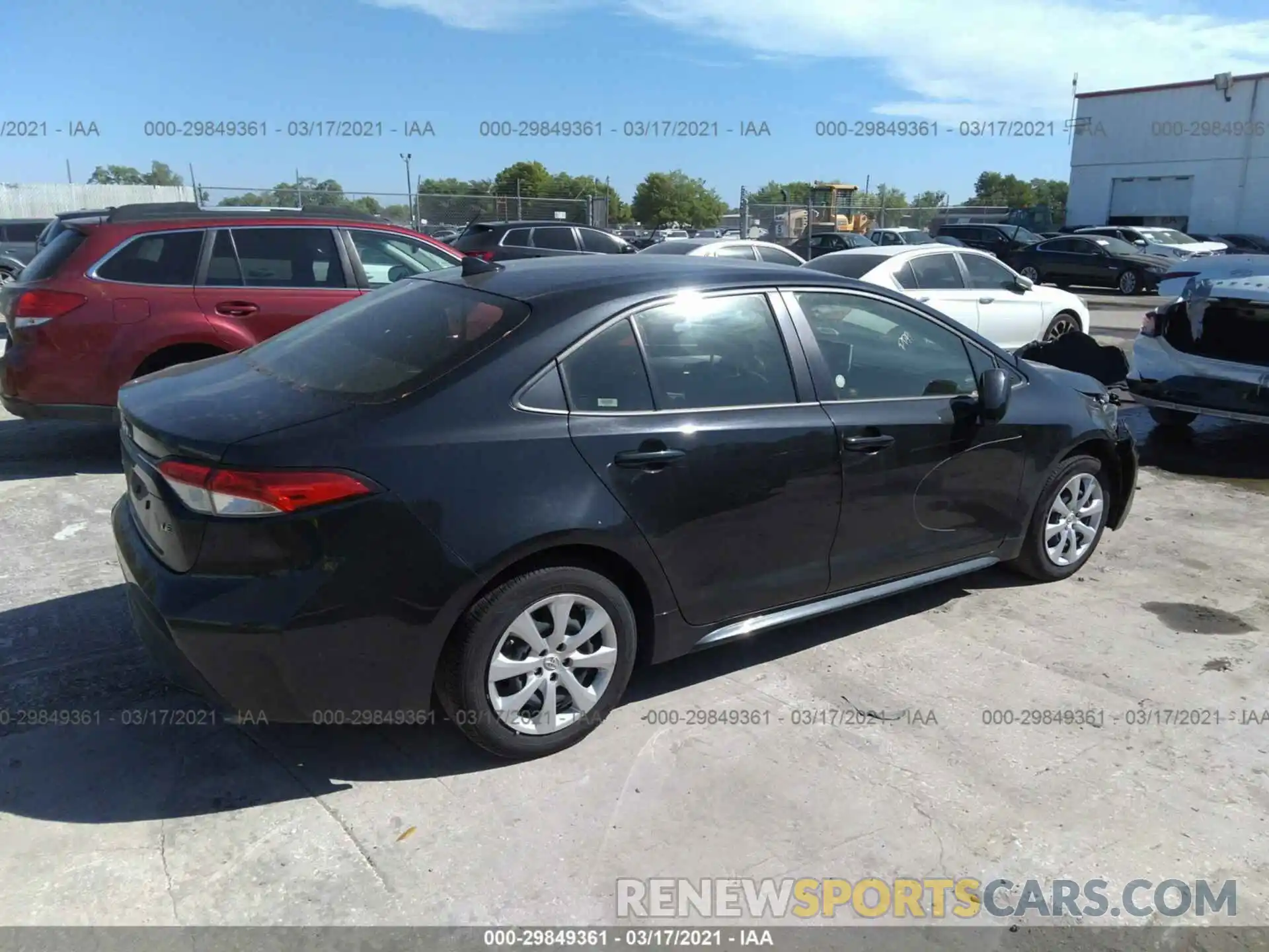 4 Photograph of a damaged car JTDEPRAE8LJ036419 TOYOTA COROLLA 2020