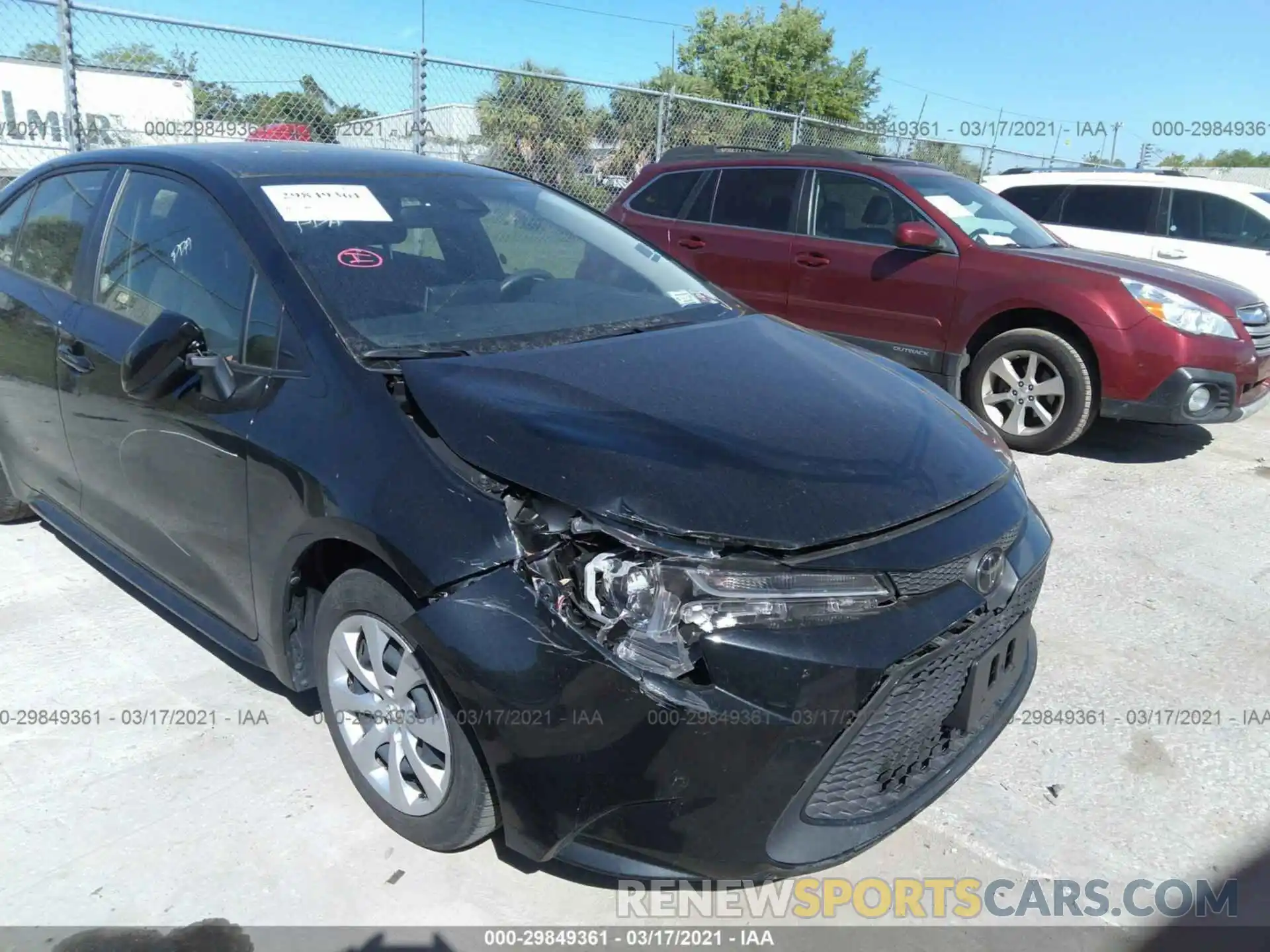 6 Photograph of a damaged car JTDEPRAE8LJ036419 TOYOTA COROLLA 2020