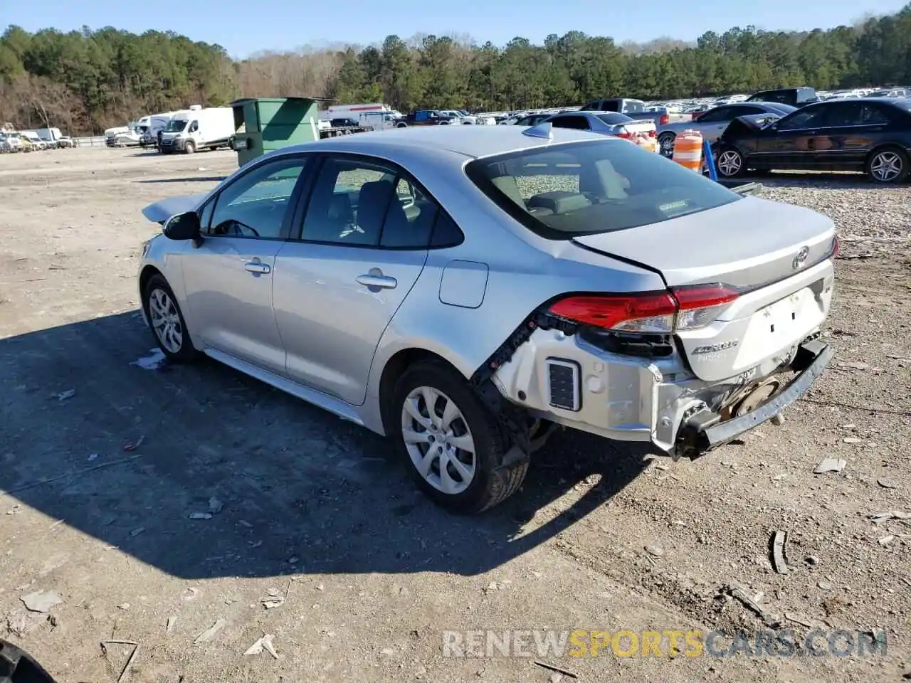 3 Photograph of a damaged car JTDEPRAE8LJ036808 TOYOTA COROLLA 2020