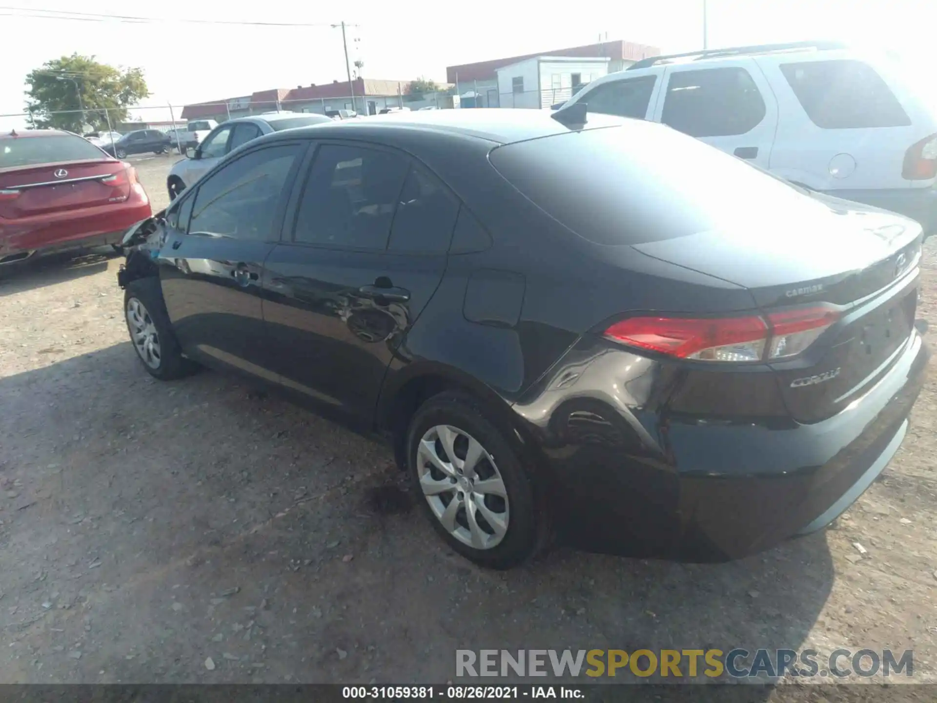 3 Photograph of a damaged car JTDEPRAE8LJ036937 TOYOTA COROLLA 2020