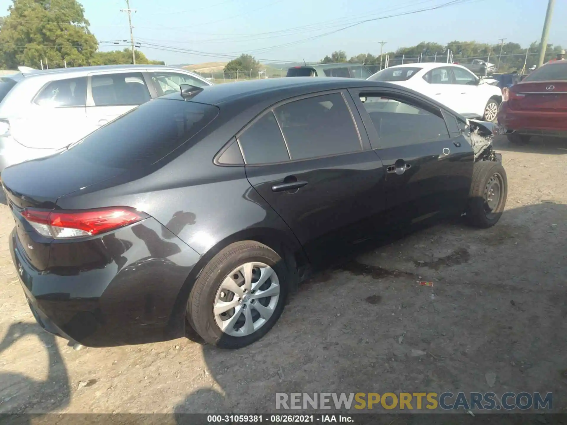 4 Photograph of a damaged car JTDEPRAE8LJ036937 TOYOTA COROLLA 2020