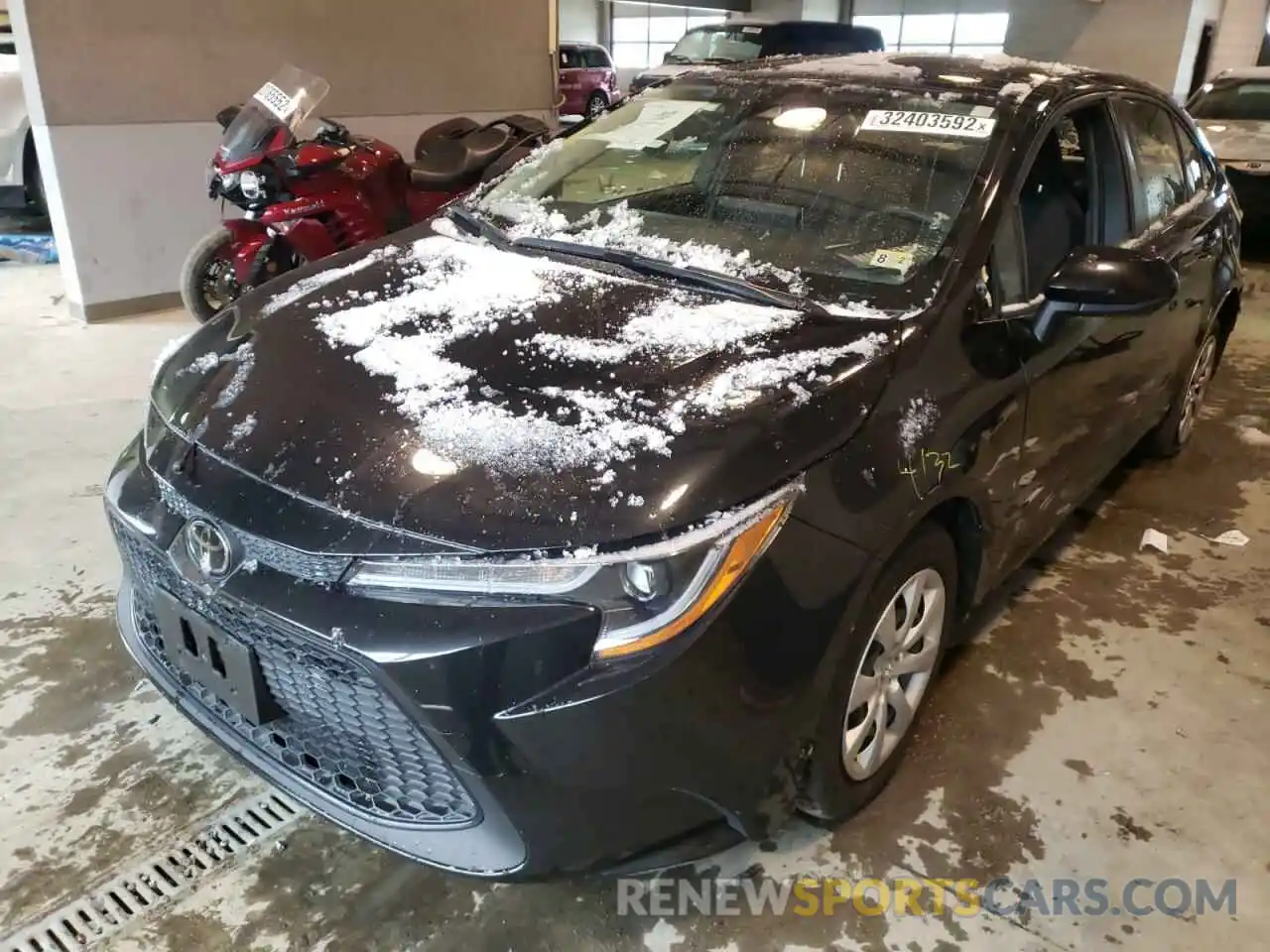 2 Photograph of a damaged car JTDEPRAE8LJ037053 TOYOTA COROLLA 2020