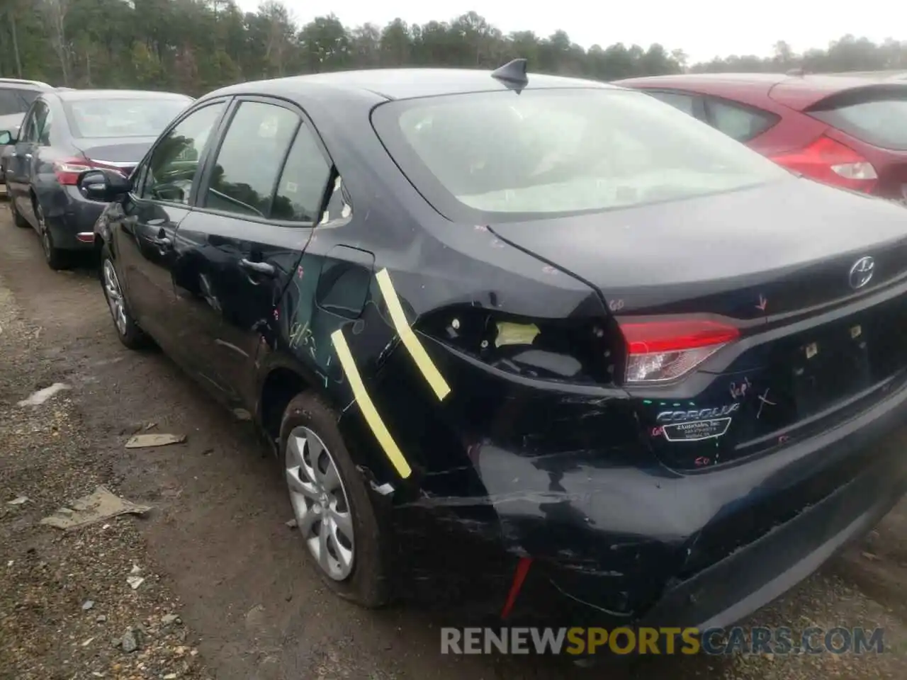 9 Photograph of a damaged car JTDEPRAE8LJ037053 TOYOTA COROLLA 2020