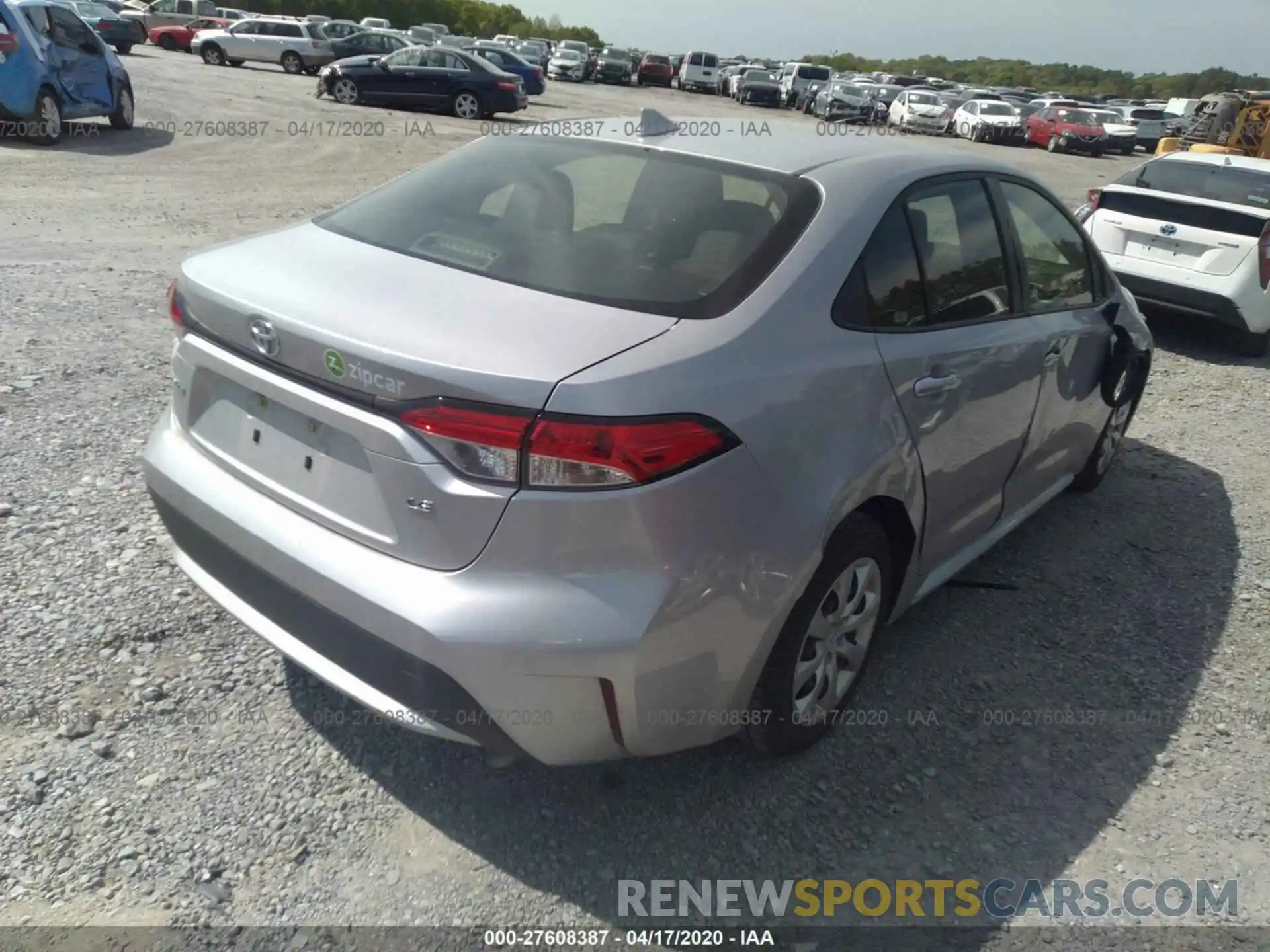 4 Photograph of a damaged car JTDEPRAE8LJ037490 TOYOTA COROLLA 2020