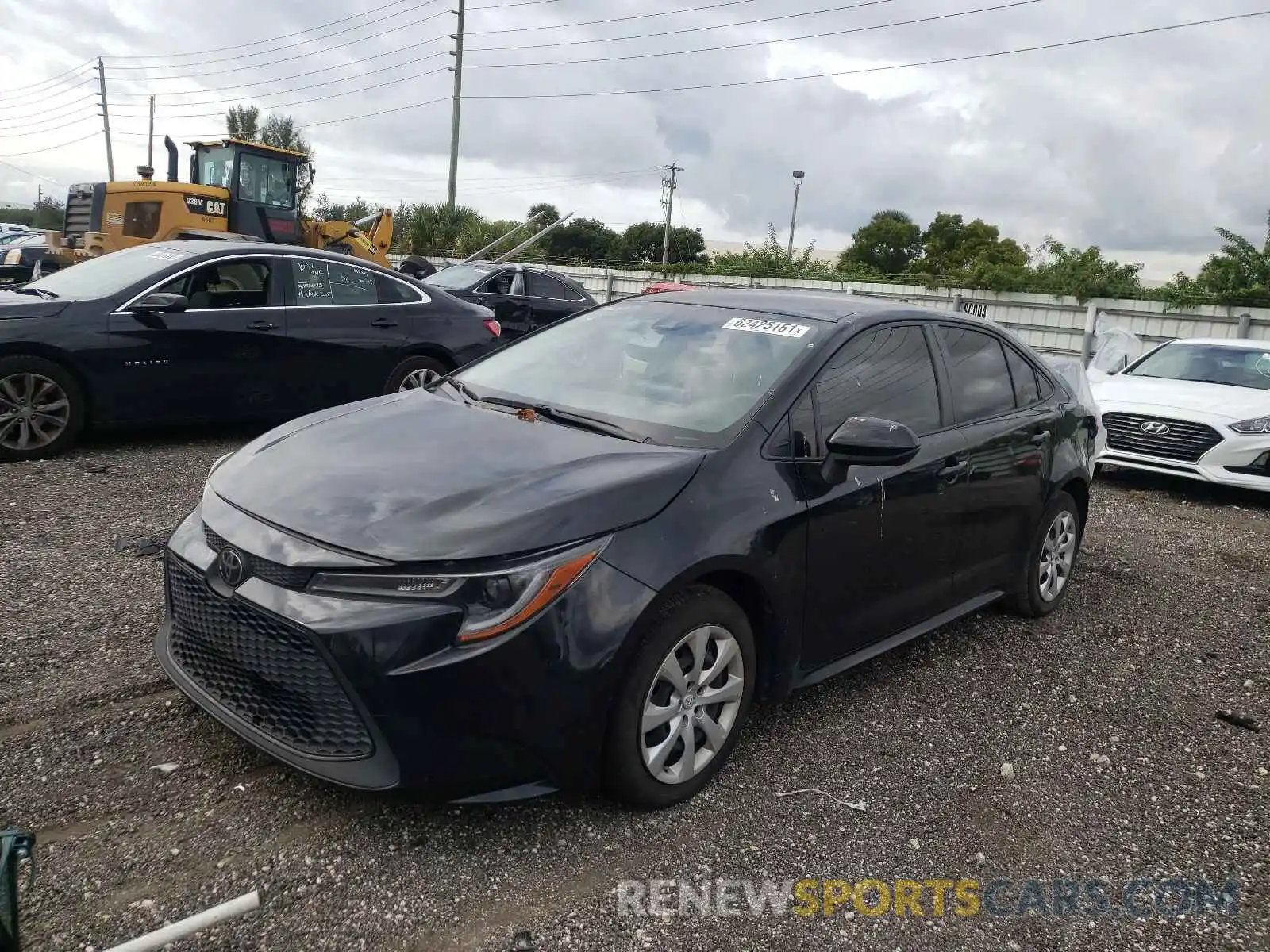 2 Photograph of a damaged car JTDEPRAE8LJ037683 TOYOTA COROLLA 2020