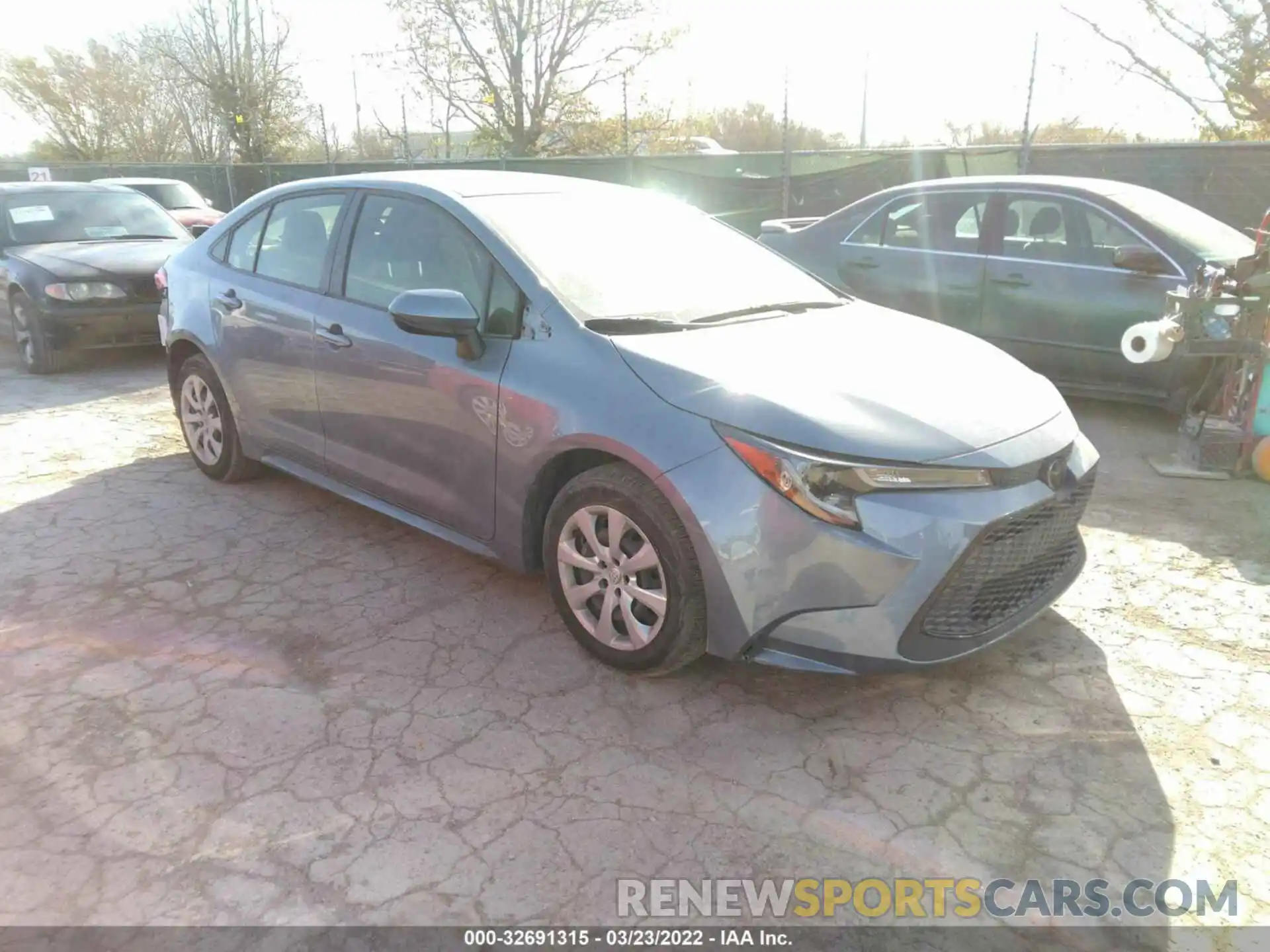 1 Photograph of a damaged car JTDEPRAE8LJ037926 TOYOTA COROLLA 2020