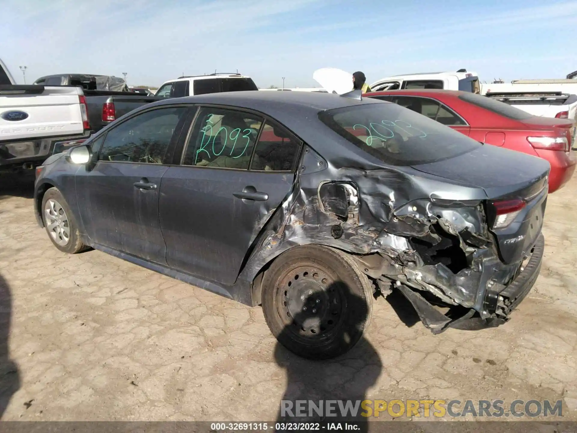 3 Photograph of a damaged car JTDEPRAE8LJ037926 TOYOTA COROLLA 2020