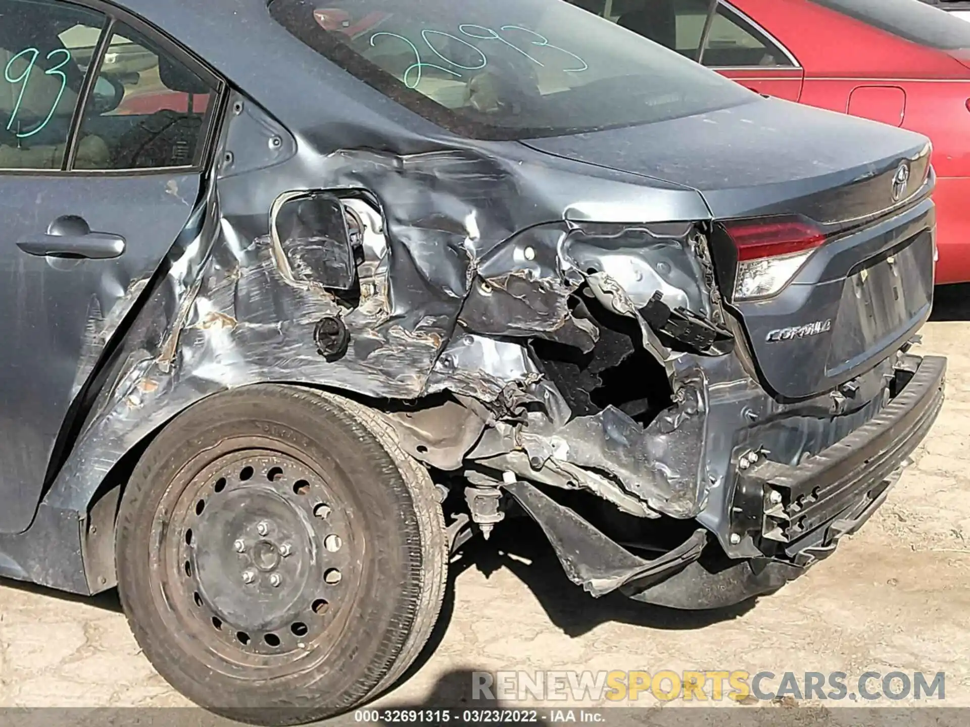 6 Photograph of a damaged car JTDEPRAE8LJ037926 TOYOTA COROLLA 2020