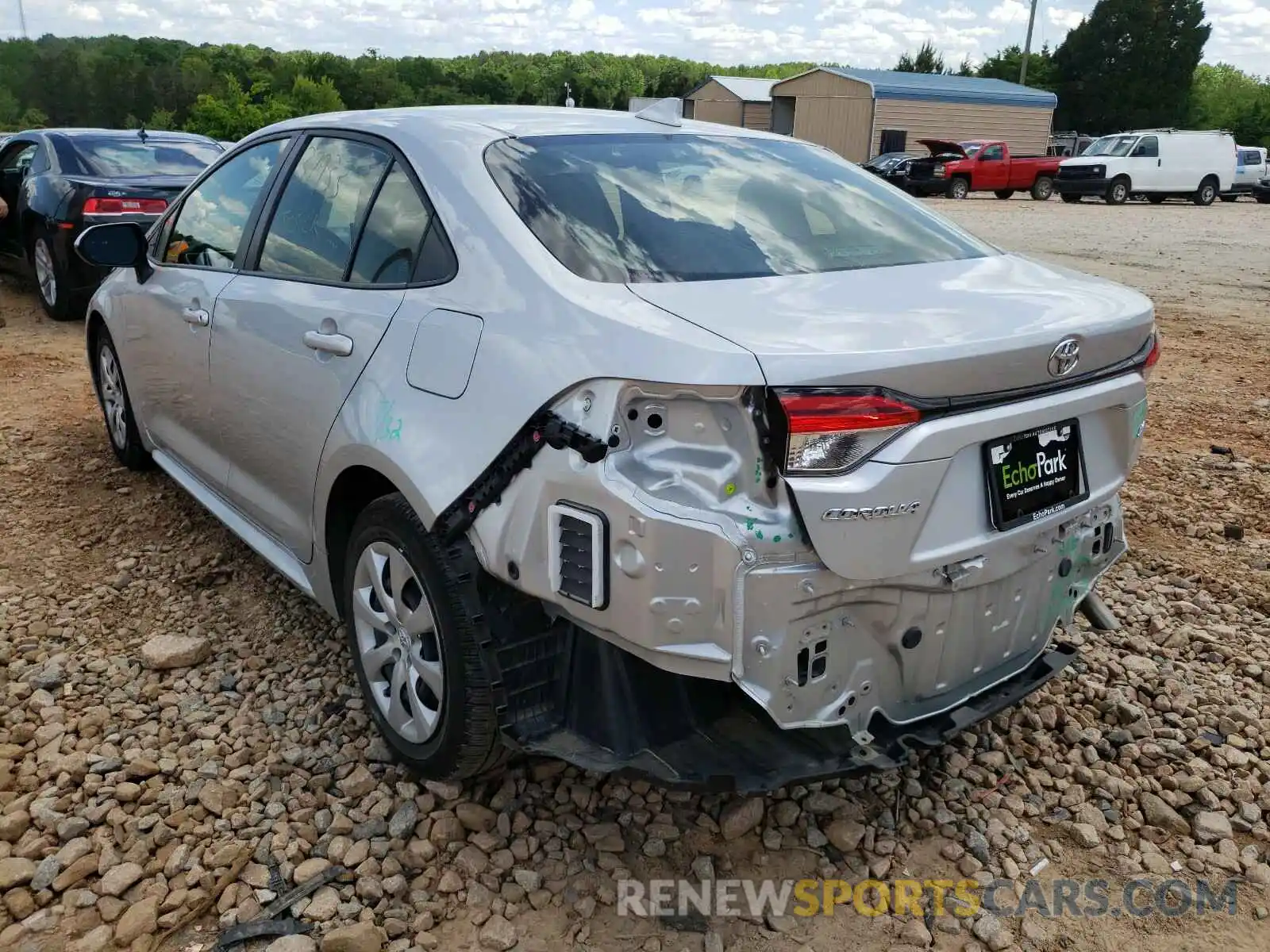 3 Фотография поврежденного автомобиля JTDEPRAE8LJ038266 TOYOTA COROLLA 2020