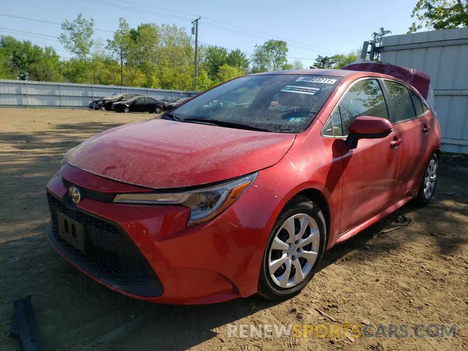 2 Photograph of a damaged car JTDEPRAE8LJ038476 TOYOTA COROLLA 2020