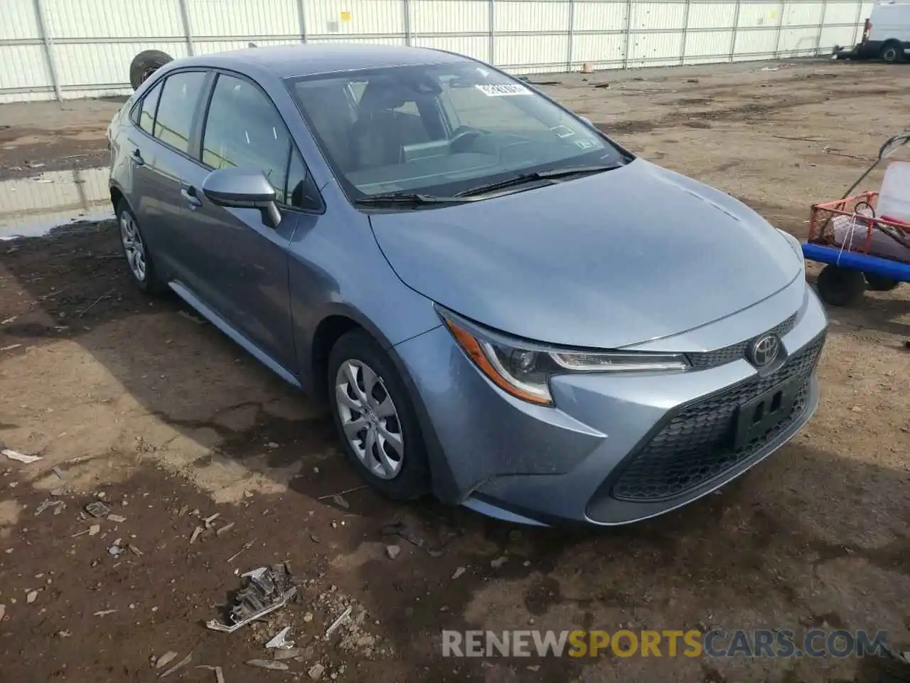 1 Photograph of a damaged car JTDEPRAE8LJ038770 TOYOTA COROLLA 2020