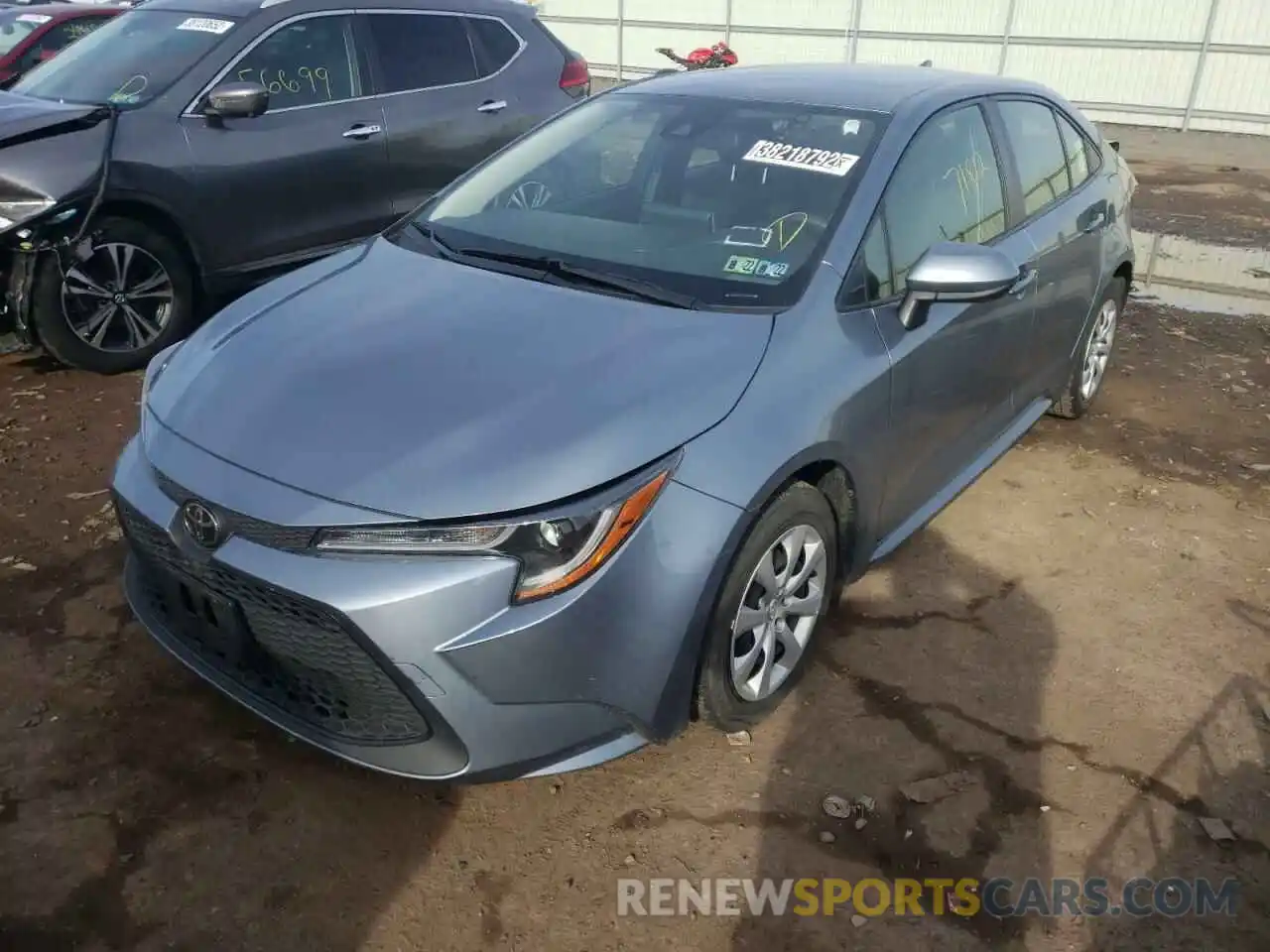 2 Photograph of a damaged car JTDEPRAE8LJ038770 TOYOTA COROLLA 2020