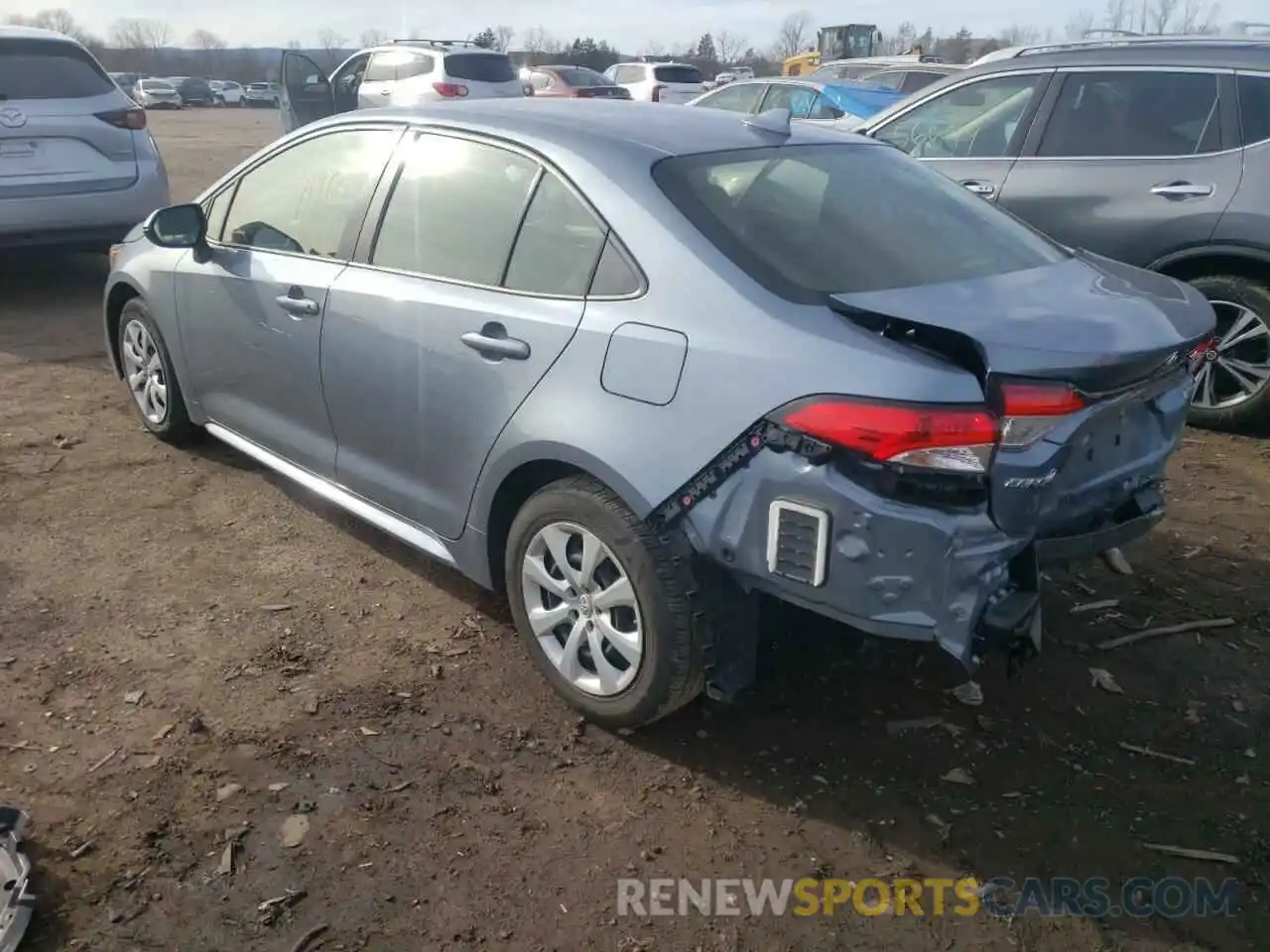 3 Photograph of a damaged car JTDEPRAE8LJ038770 TOYOTA COROLLA 2020