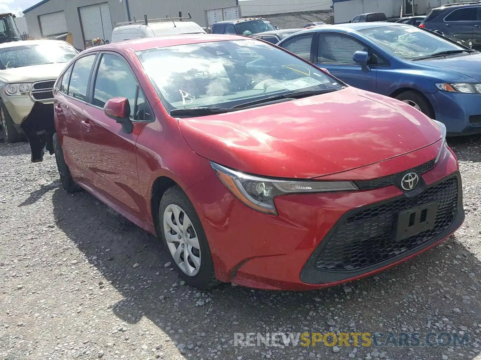 1 Photograph of a damaged car JTDEPRAE8LJ039126 TOYOTA COROLLA 2020