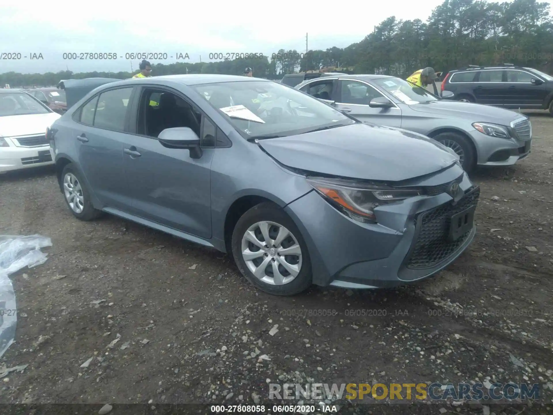 1 Photograph of a damaged car JTDEPRAE8LJ039191 TOYOTA COROLLA 2020