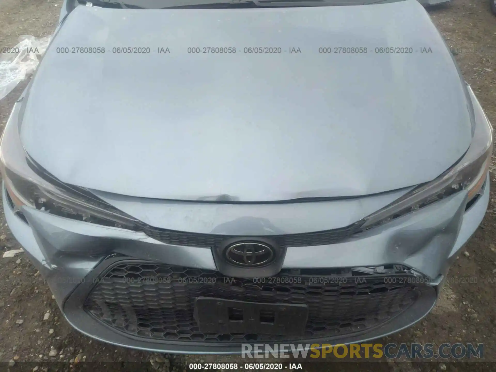 10 Photograph of a damaged car JTDEPRAE8LJ039191 TOYOTA COROLLA 2020