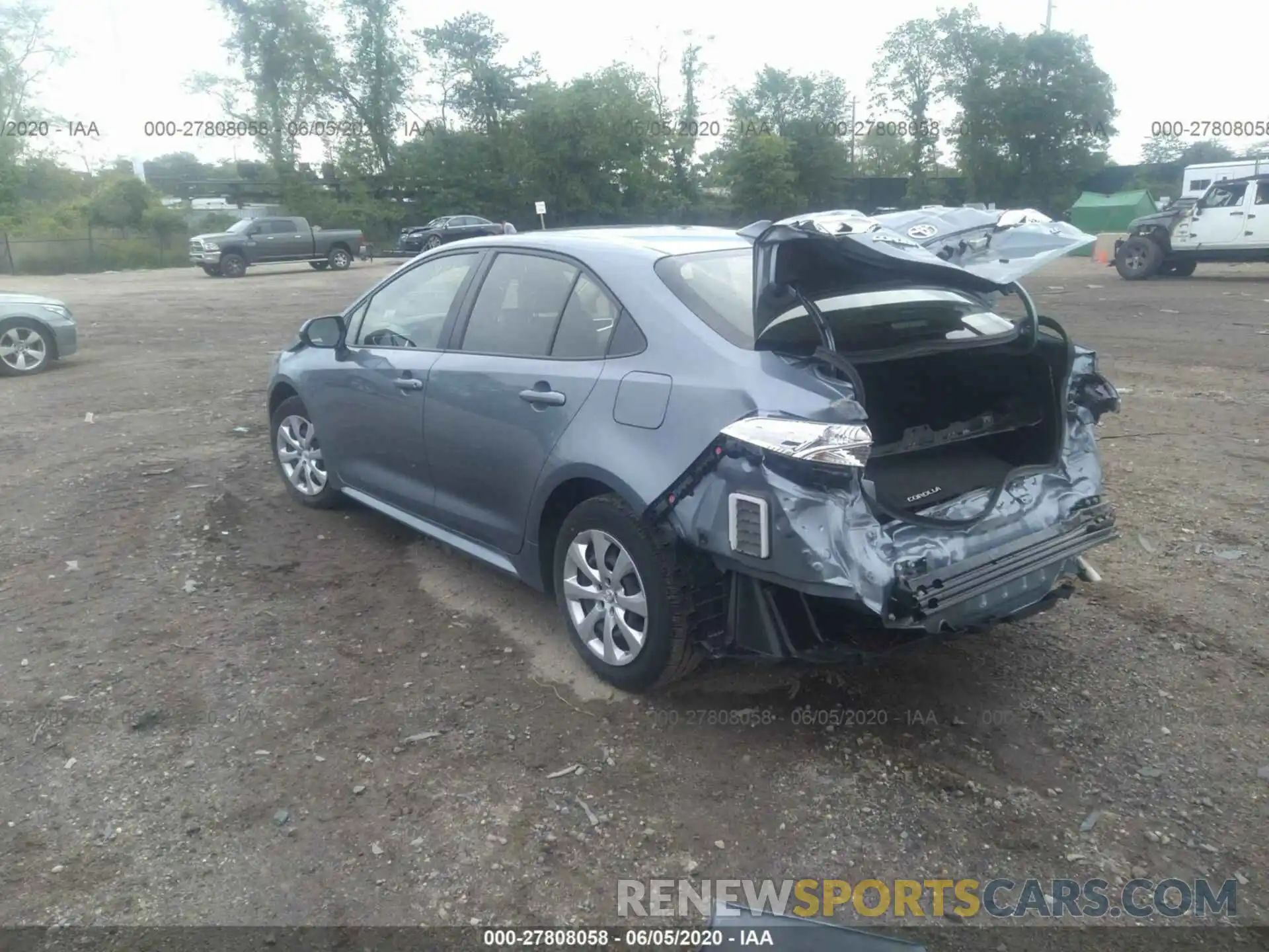 3 Photograph of a damaged car JTDEPRAE8LJ039191 TOYOTA COROLLA 2020