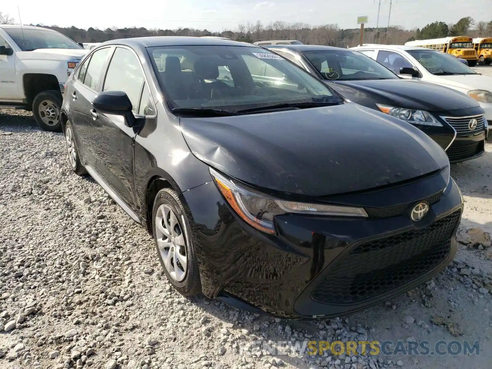 1 Photograph of a damaged car JTDEPRAE8LJ039207 TOYOTA COROLLA 2020