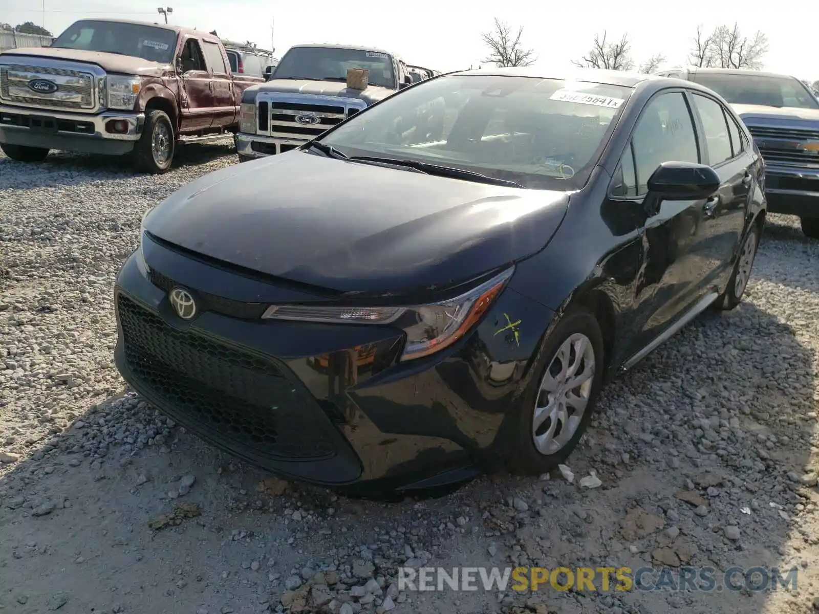 2 Photograph of a damaged car JTDEPRAE8LJ039207 TOYOTA COROLLA 2020