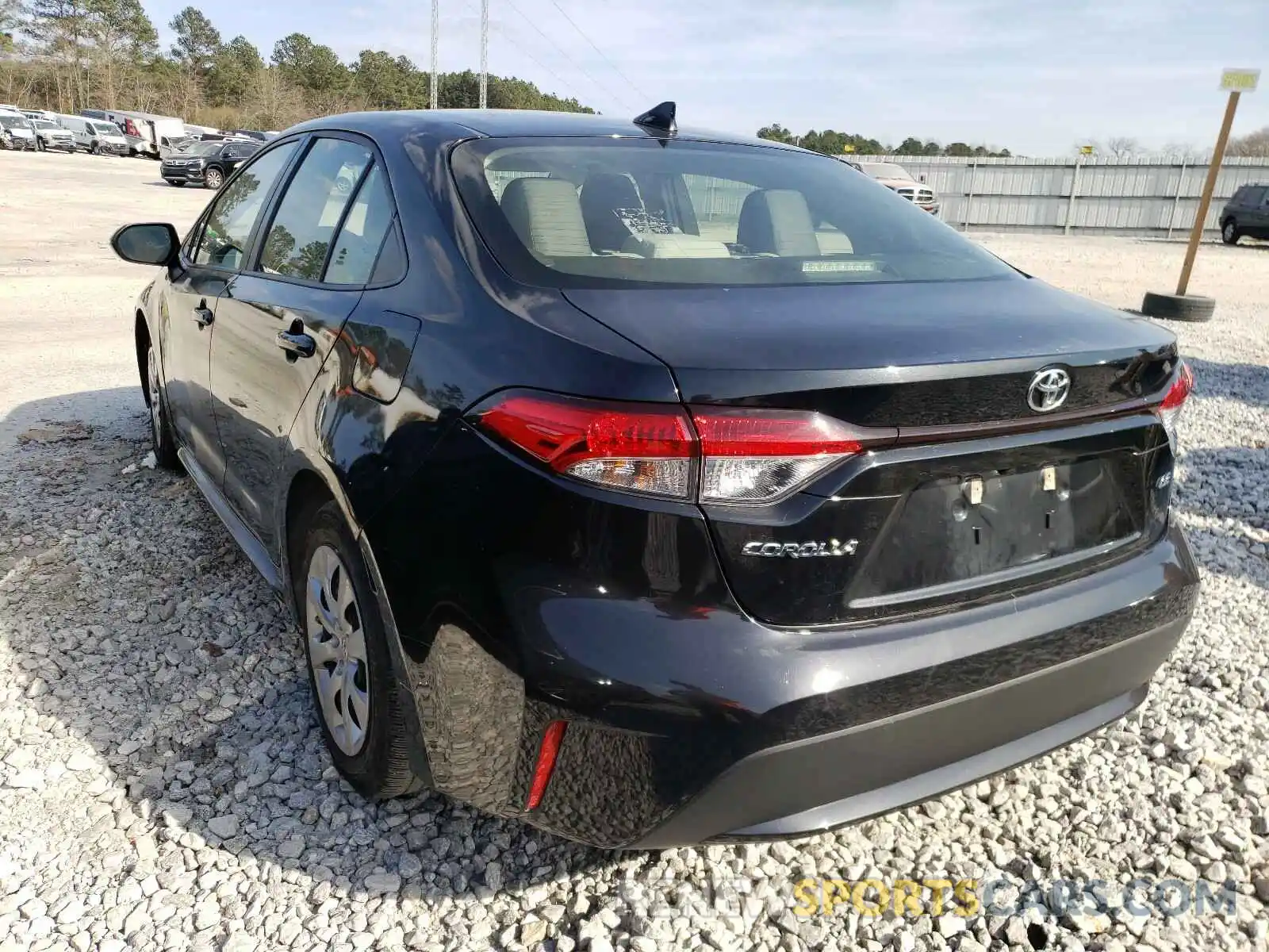 3 Photograph of a damaged car JTDEPRAE8LJ039207 TOYOTA COROLLA 2020