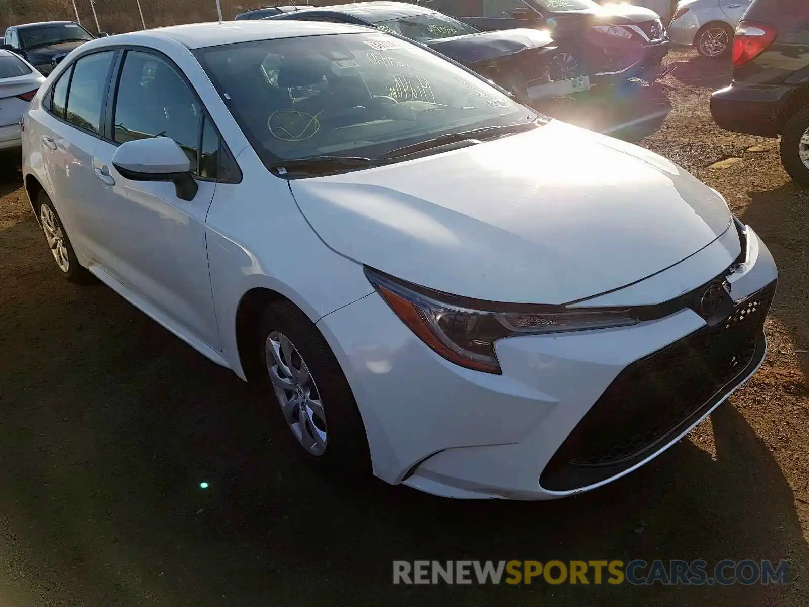 1 Photograph of a damaged car JTDEPRAE8LJ039711 TOYOTA COROLLA 2020