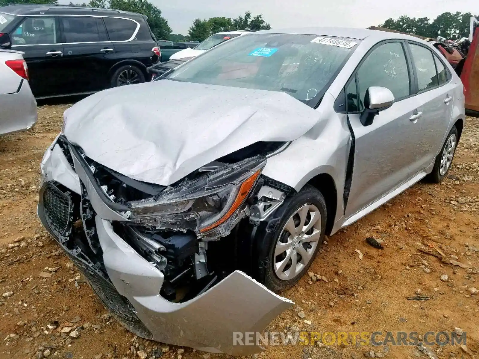 2 Photograph of a damaged car JTDEPRAE8LJ040096 TOYOTA COROLLA 2020