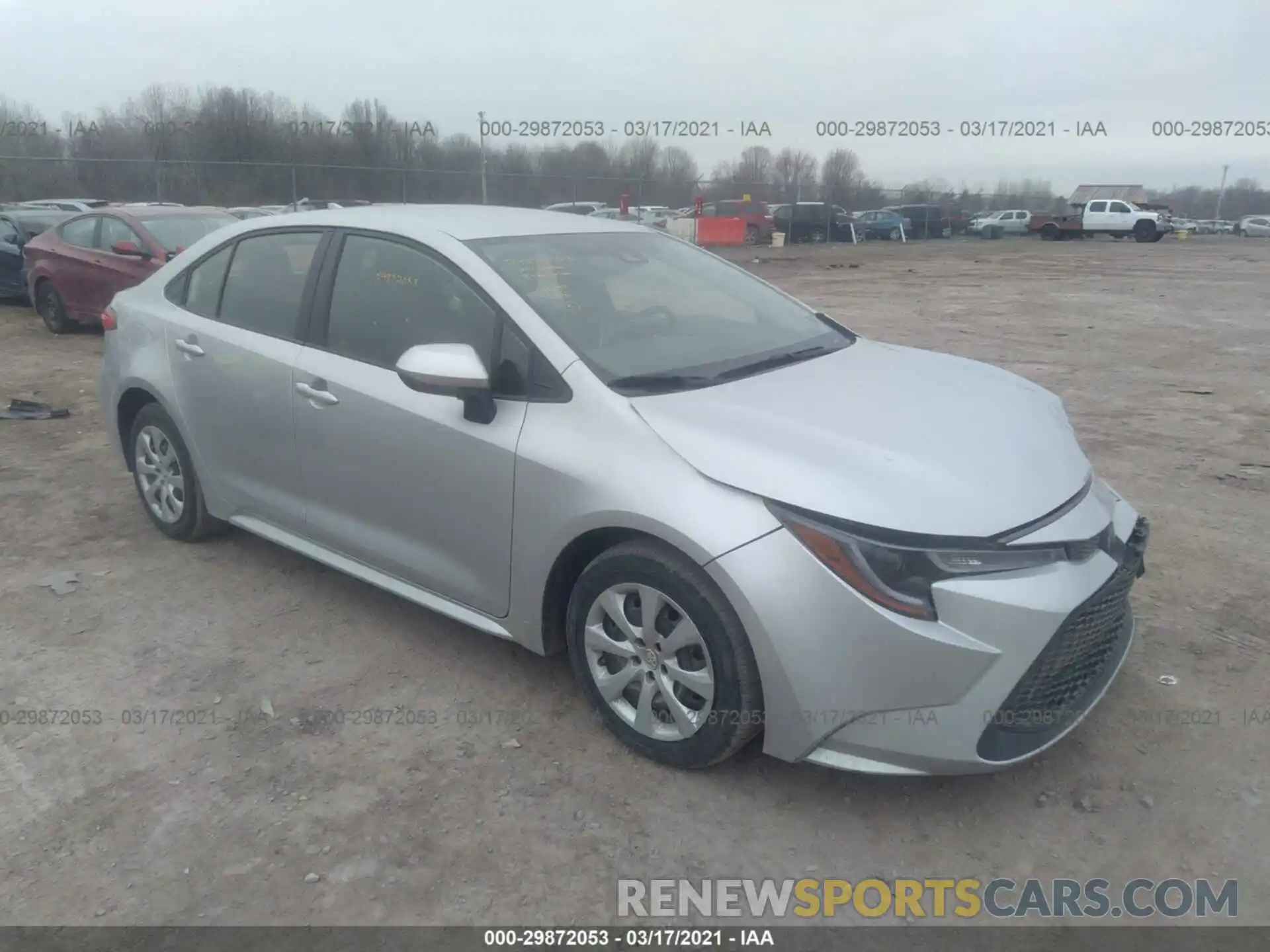 1 Photograph of a damaged car JTDEPRAE8LJ040132 TOYOTA COROLLA 2020