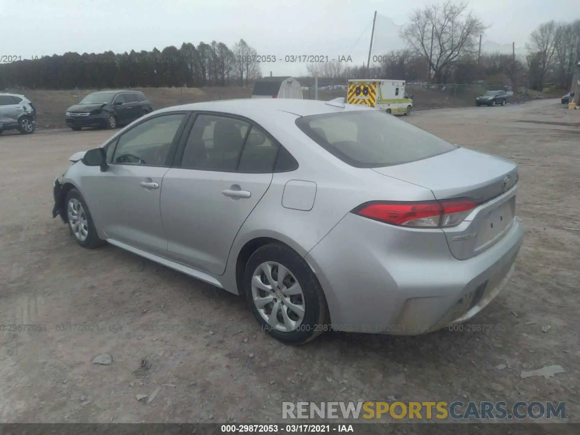 3 Photograph of a damaged car JTDEPRAE8LJ040132 TOYOTA COROLLA 2020