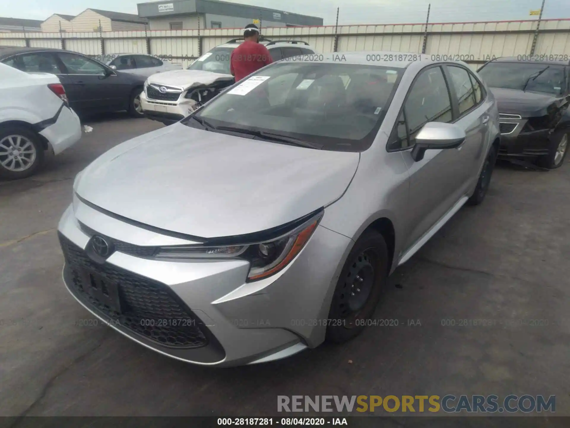 2 Photograph of a damaged car JTDEPRAE8LJ040325 TOYOTA COROLLA 2020