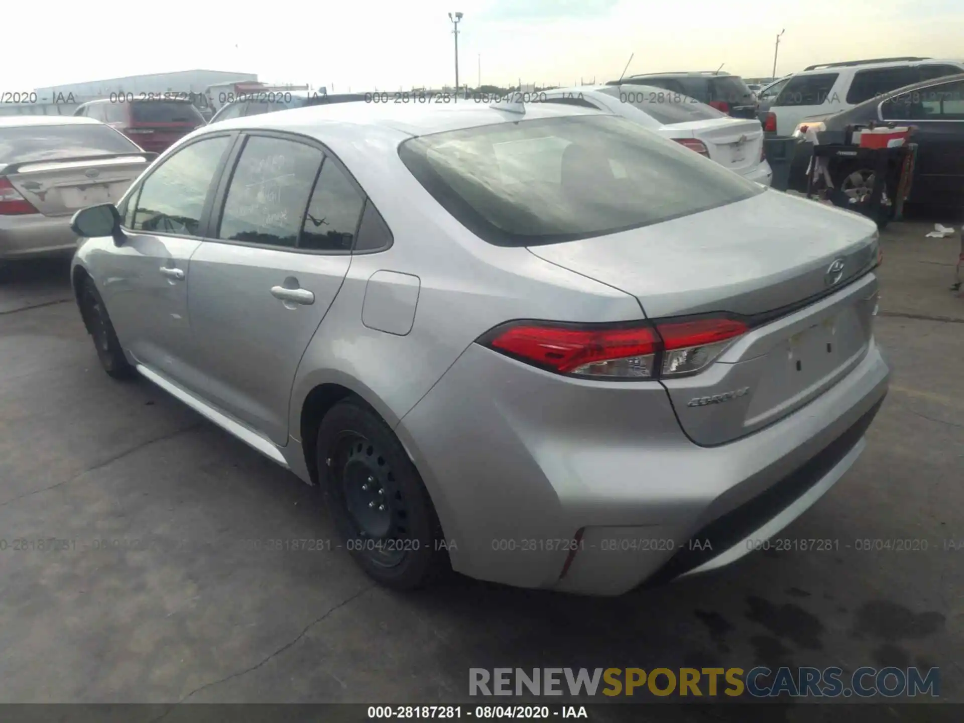 3 Photograph of a damaged car JTDEPRAE8LJ040325 TOYOTA COROLLA 2020