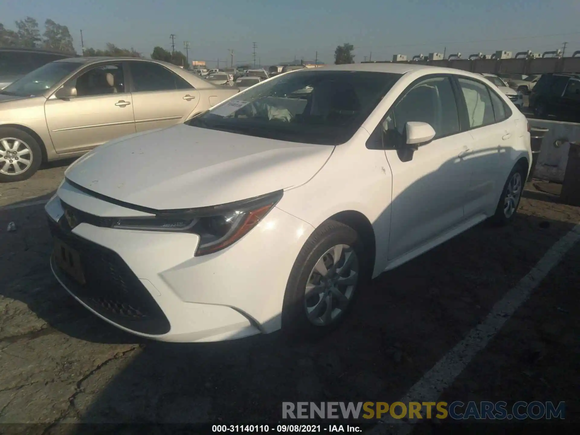 2 Photograph of a damaged car JTDEPRAE8LJ040390 TOYOTA COROLLA 2020