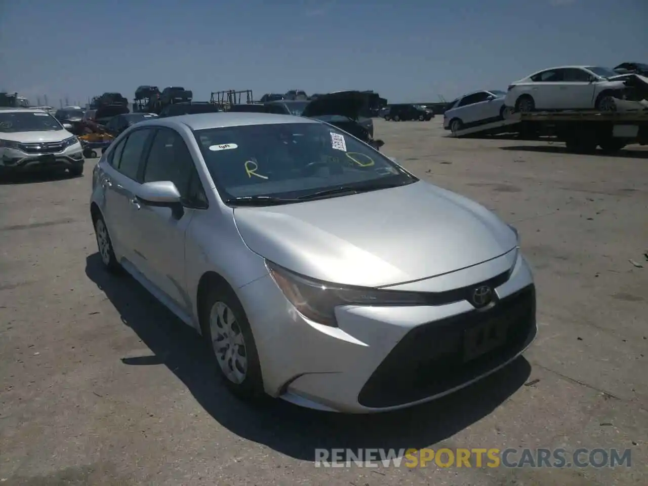 1 Photograph of a damaged car JTDEPRAE8LJ040518 TOYOTA COROLLA 2020