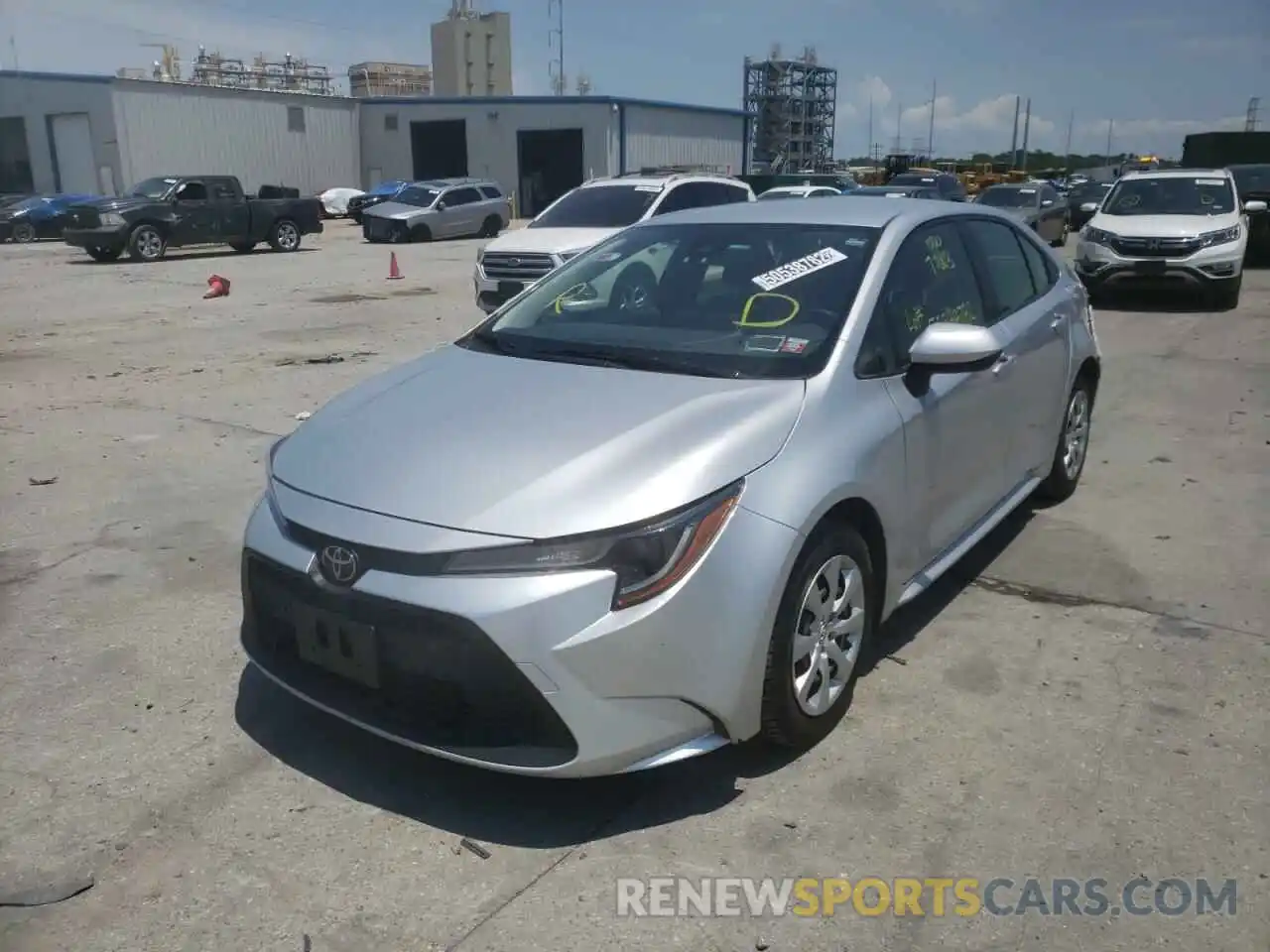 2 Photograph of a damaged car JTDEPRAE8LJ040518 TOYOTA COROLLA 2020