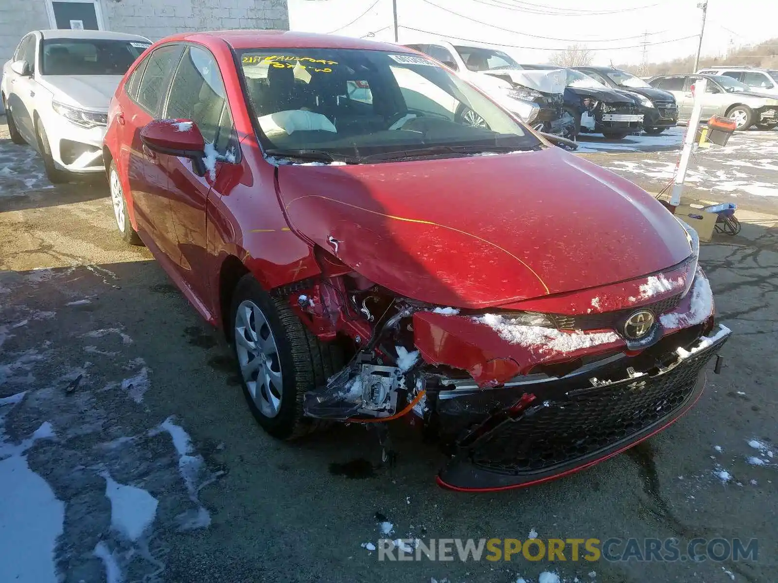 1 Photograph of a damaged car JTDEPRAE8LJ040888 TOYOTA COROLLA 2020