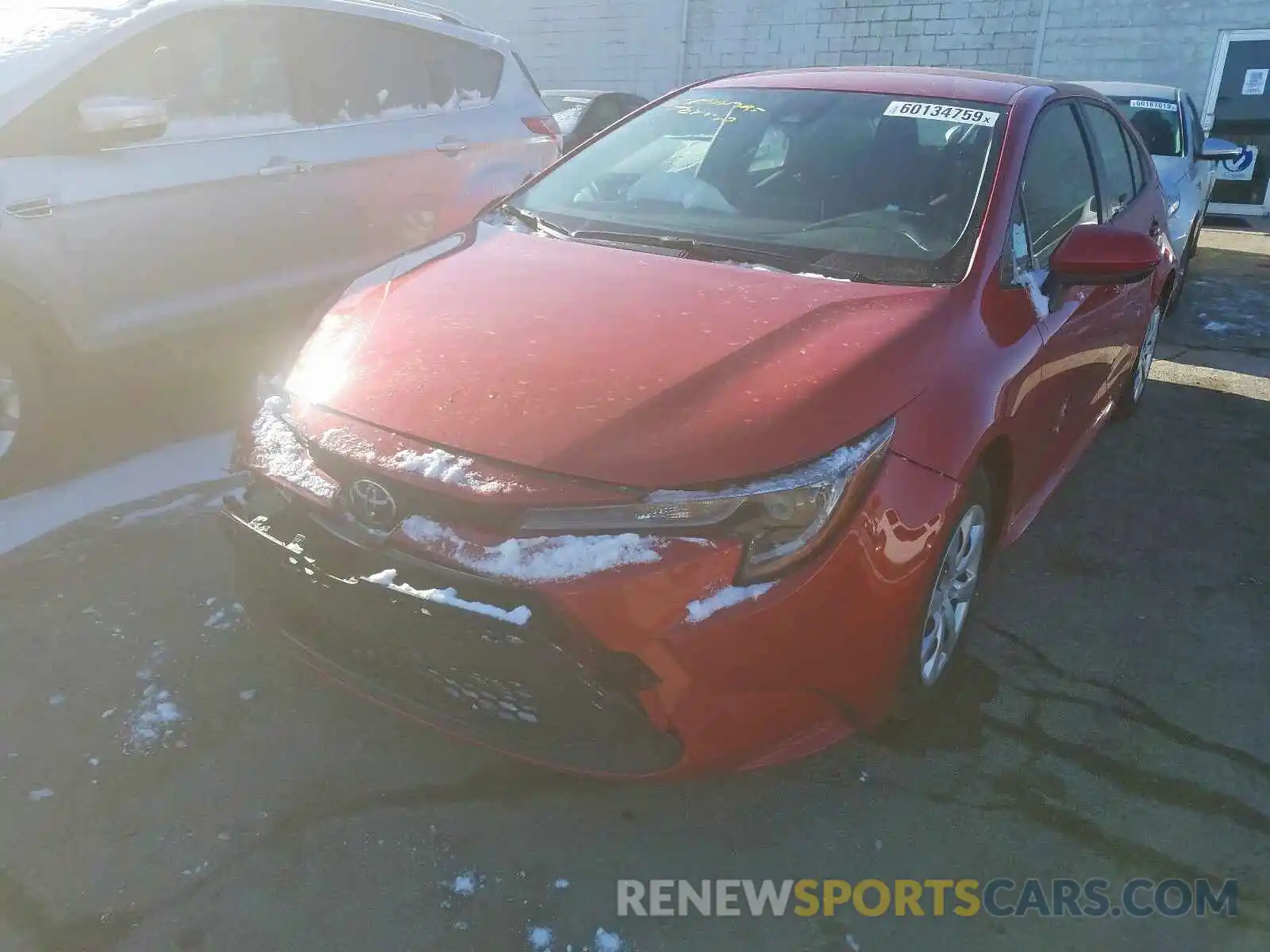 2 Photograph of a damaged car JTDEPRAE8LJ040888 TOYOTA COROLLA 2020