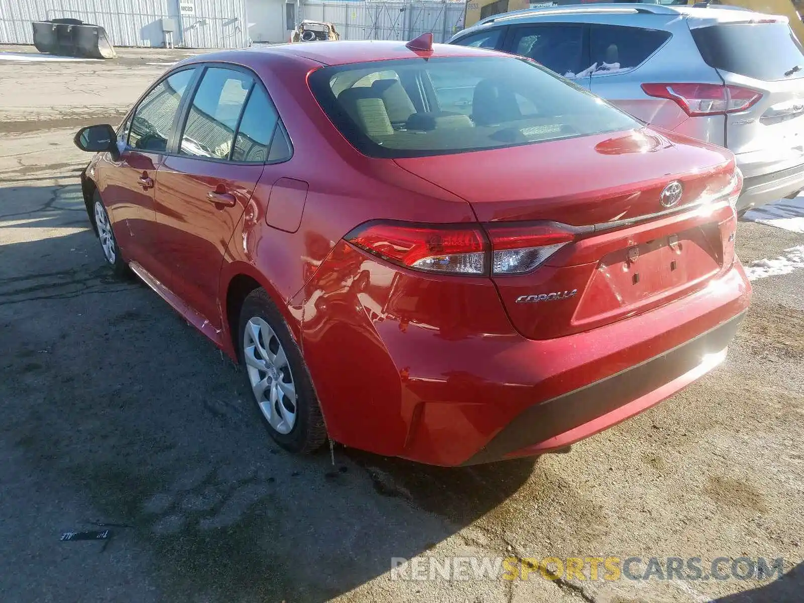 3 Photograph of a damaged car JTDEPRAE8LJ040888 TOYOTA COROLLA 2020