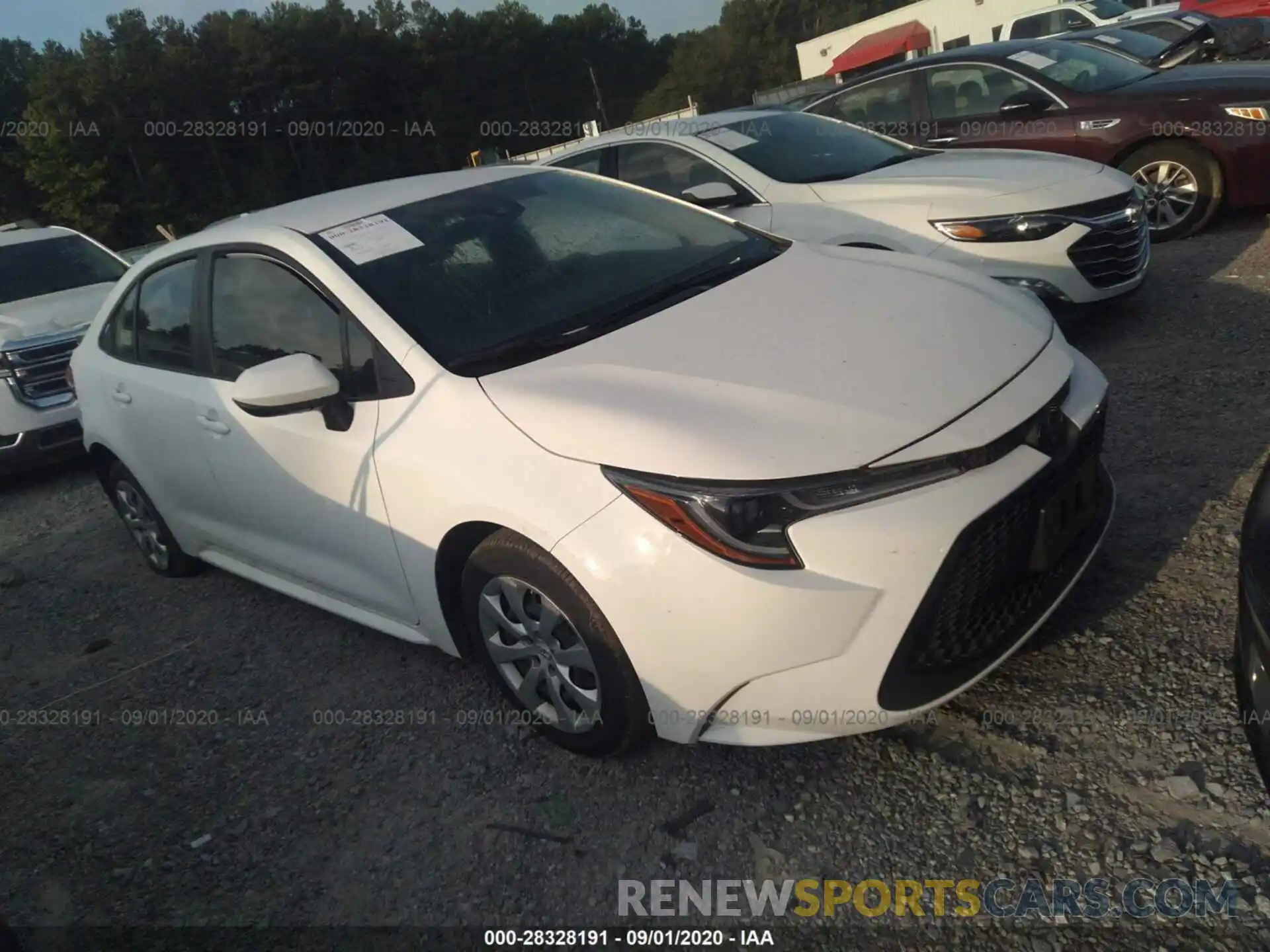 1 Photograph of a damaged car JTDEPRAE8LJ041295 TOYOTA COROLLA 2020